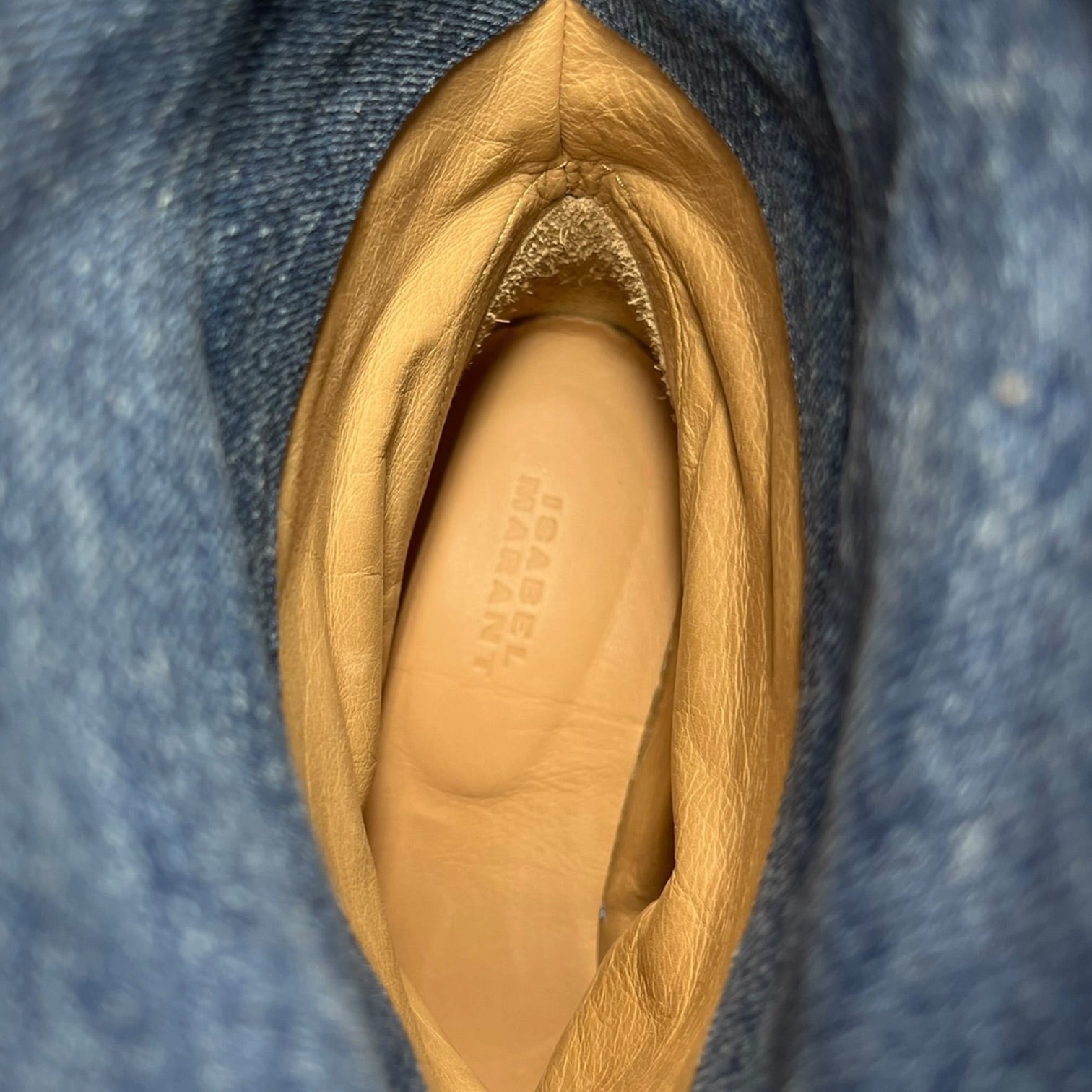 ISABEL MARANT/Heels/EU 36/Denim/IDG/DENIM SLOUCH BOOTS view 3