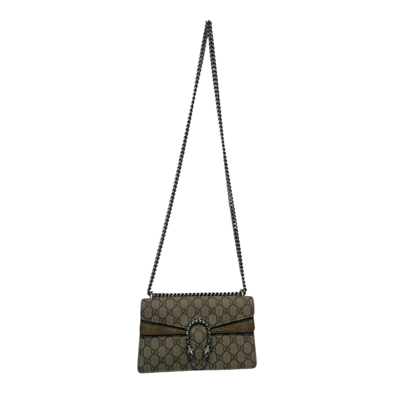 GUCCI/Cross Body Bag/Monogram/Leather/KHK/Dinosours view 1