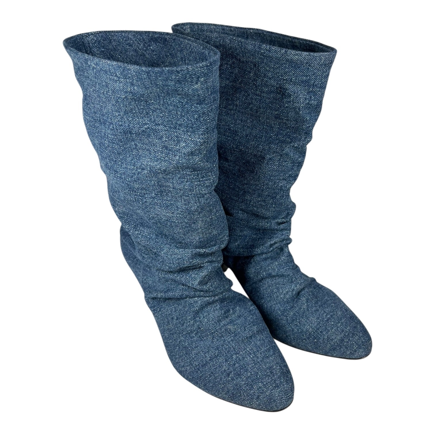 ISABEL MARANT/Heels/EU 36/Denim/IDG/DENIM SLOUCH BOOTS view 1