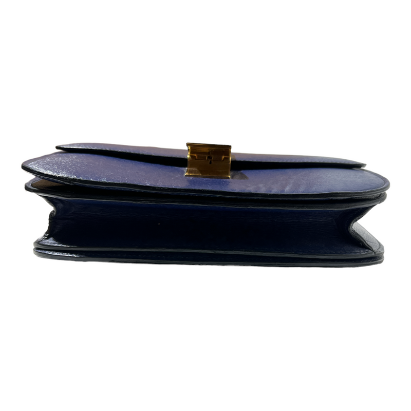 Celine//Cross Body Bag//BLU/Leather/Plain