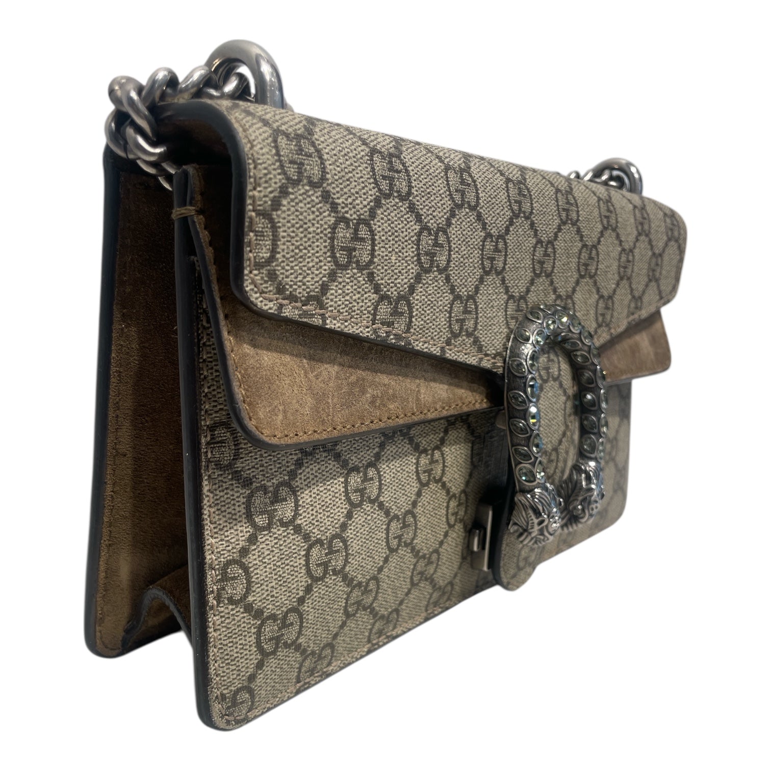 GUCCI/Cross Body Bag/Monogram/Leather/KHK/Dinosours view 4