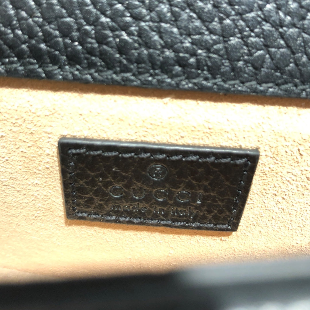 GUCCI/Cross Body Bag/Leather/BLK/Dionysus Supermini view 5
