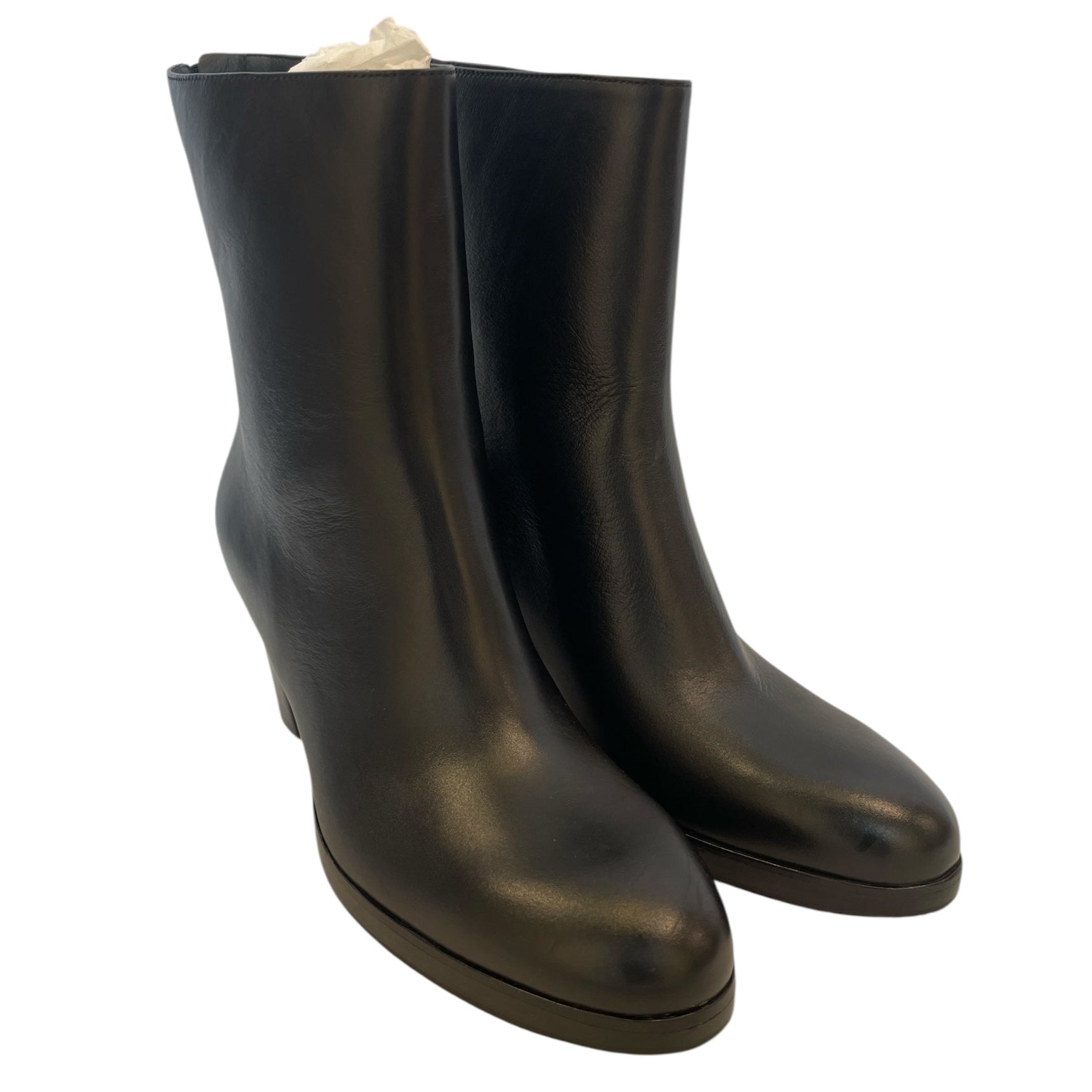 Helmut Lang/Booties/EU 40/Leather/BLK/EU 40/ BLK HEELED BOOTIES view 1