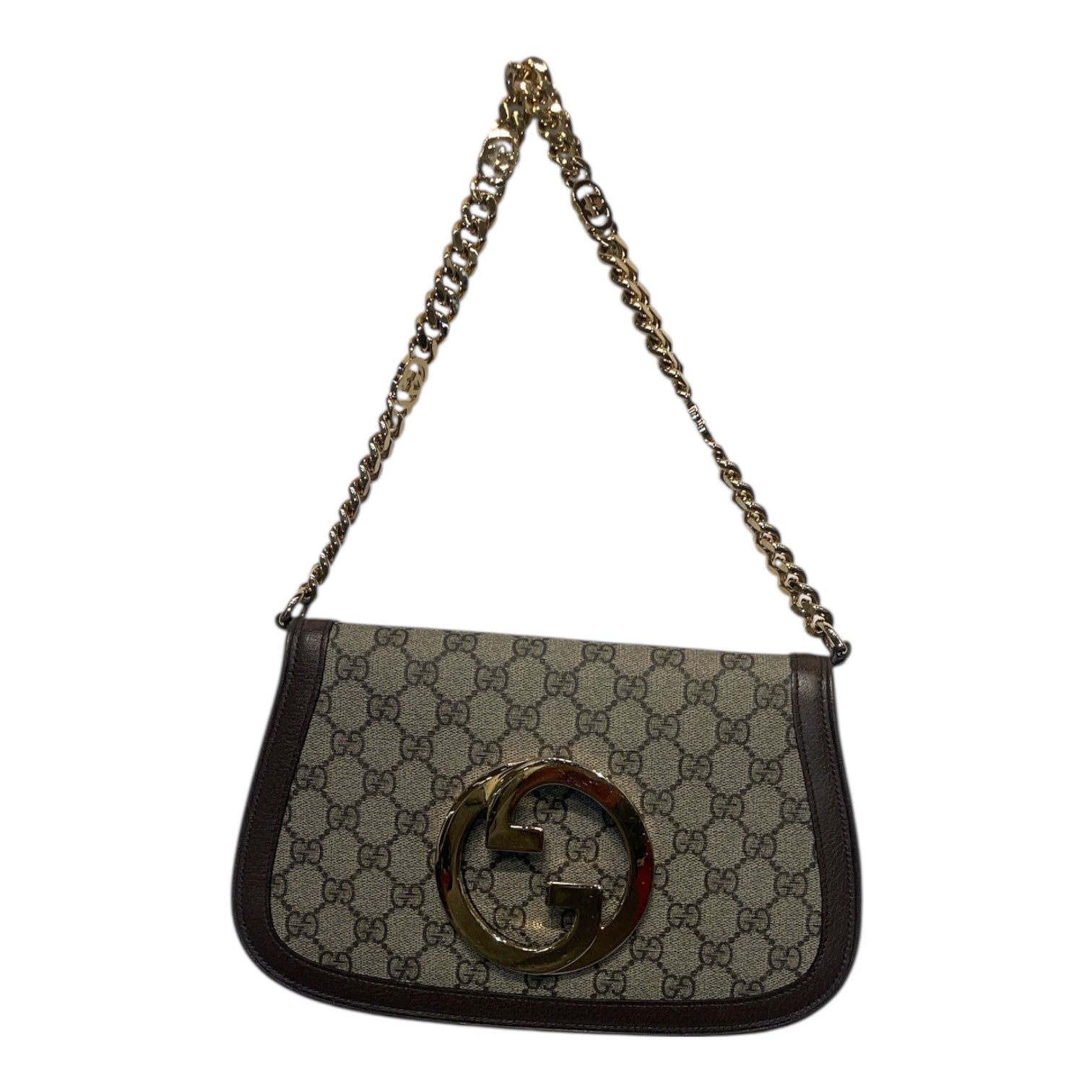 GUCCI/Hand Bag/Monogram/Leather/BEG/BLONDIE MEDIUM view 1