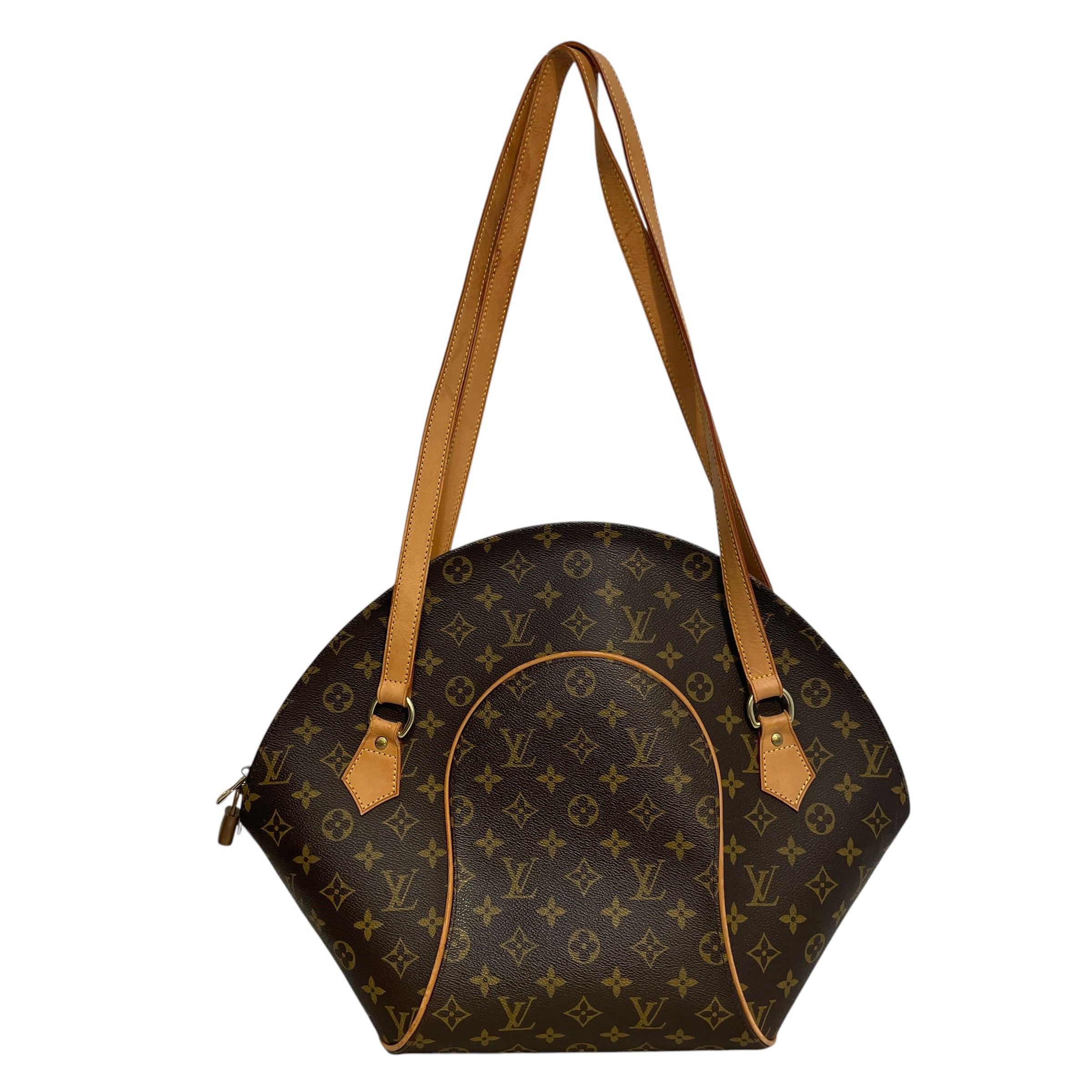 LOUIS VUITTON/Cross Body Bag/Monogram/Leather/BRW/Ellipse GM view 1
