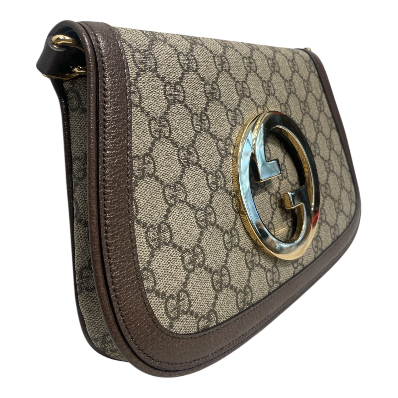 GUCCI/Hand Bag/Monogram/Leather/BEG/BLONDIE MEDIUM view 4