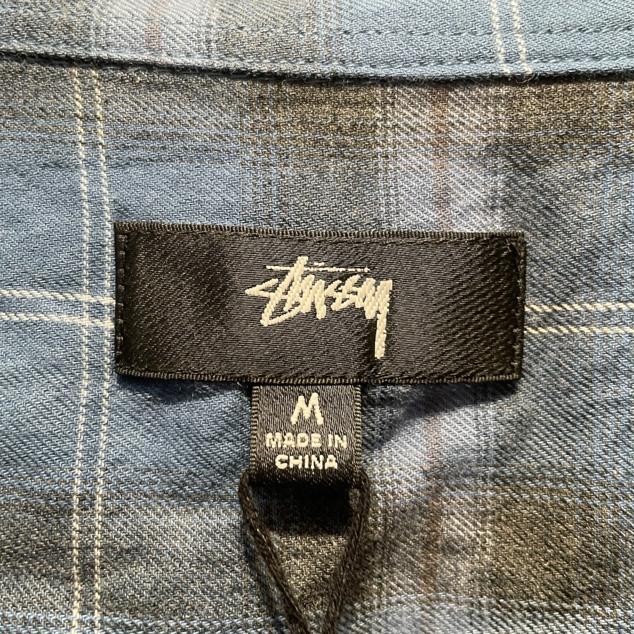 STUSSY/LS Shirt/M/Cotton/NVY/Plaid/BEACH PLAID SHIRT view 3