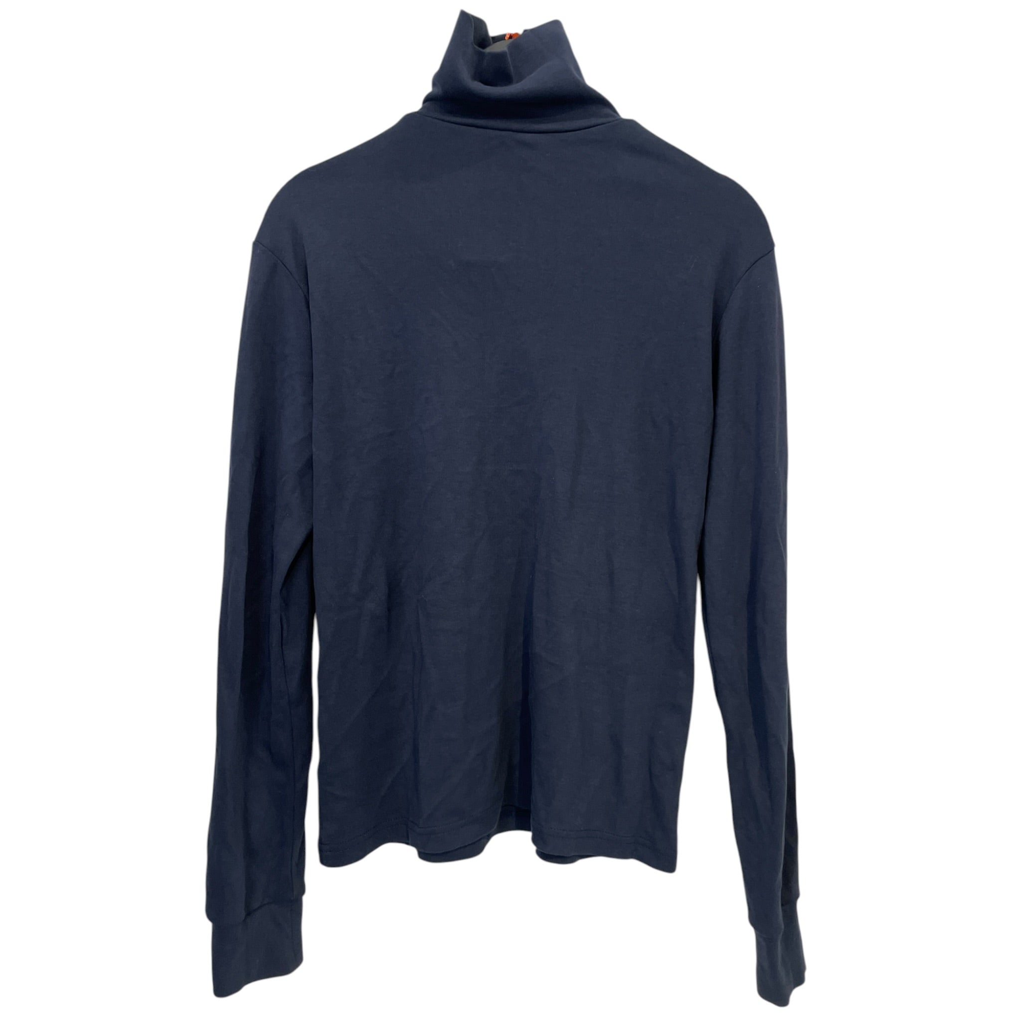 WALES BONNER/Track Jkt/2/Cotton/NVY/1/4 zip, org on chest view 2