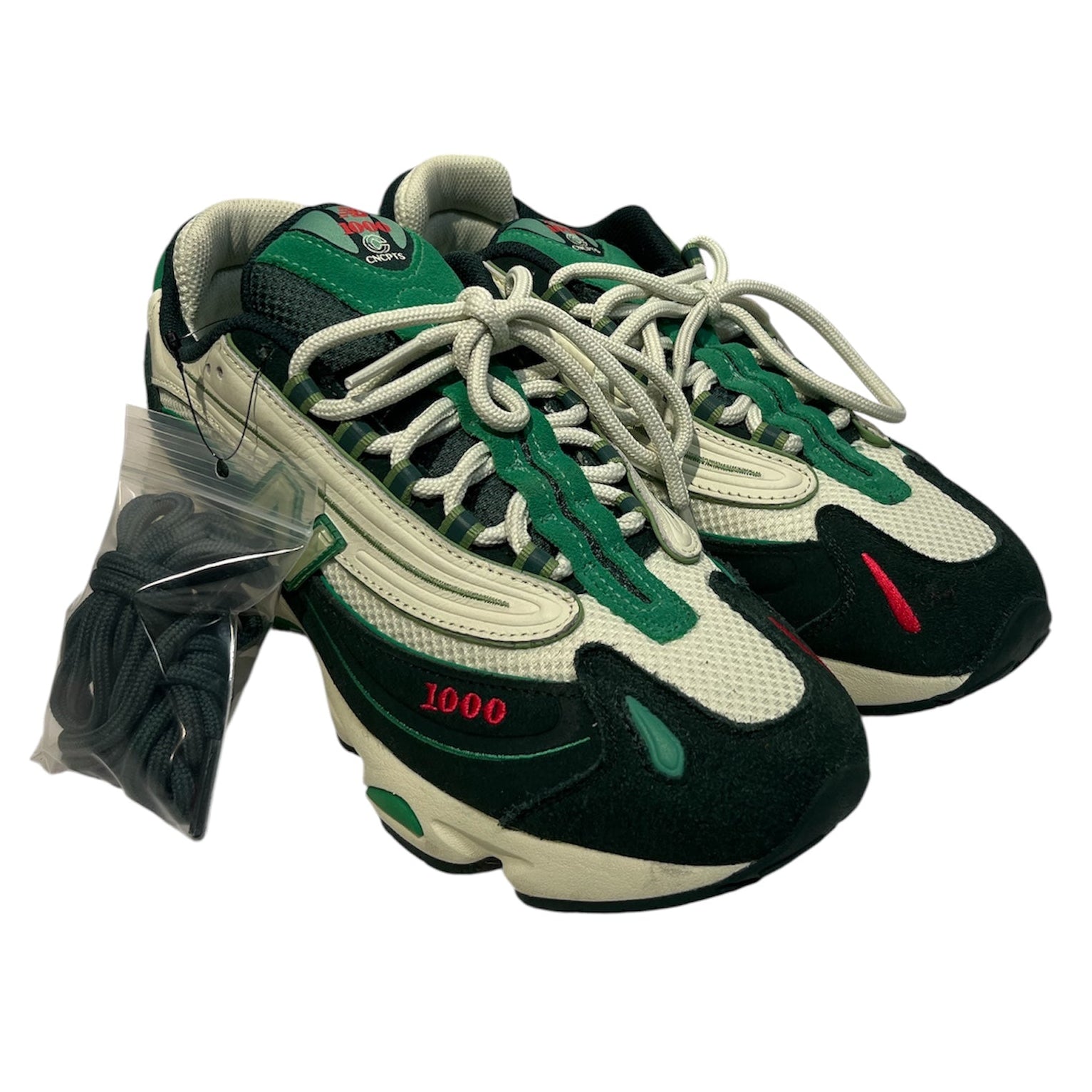 NEW BALANCE/Low-Sneakers/US 10.5/Suede/GRN/New Balance x Concepts 1000 view 1
