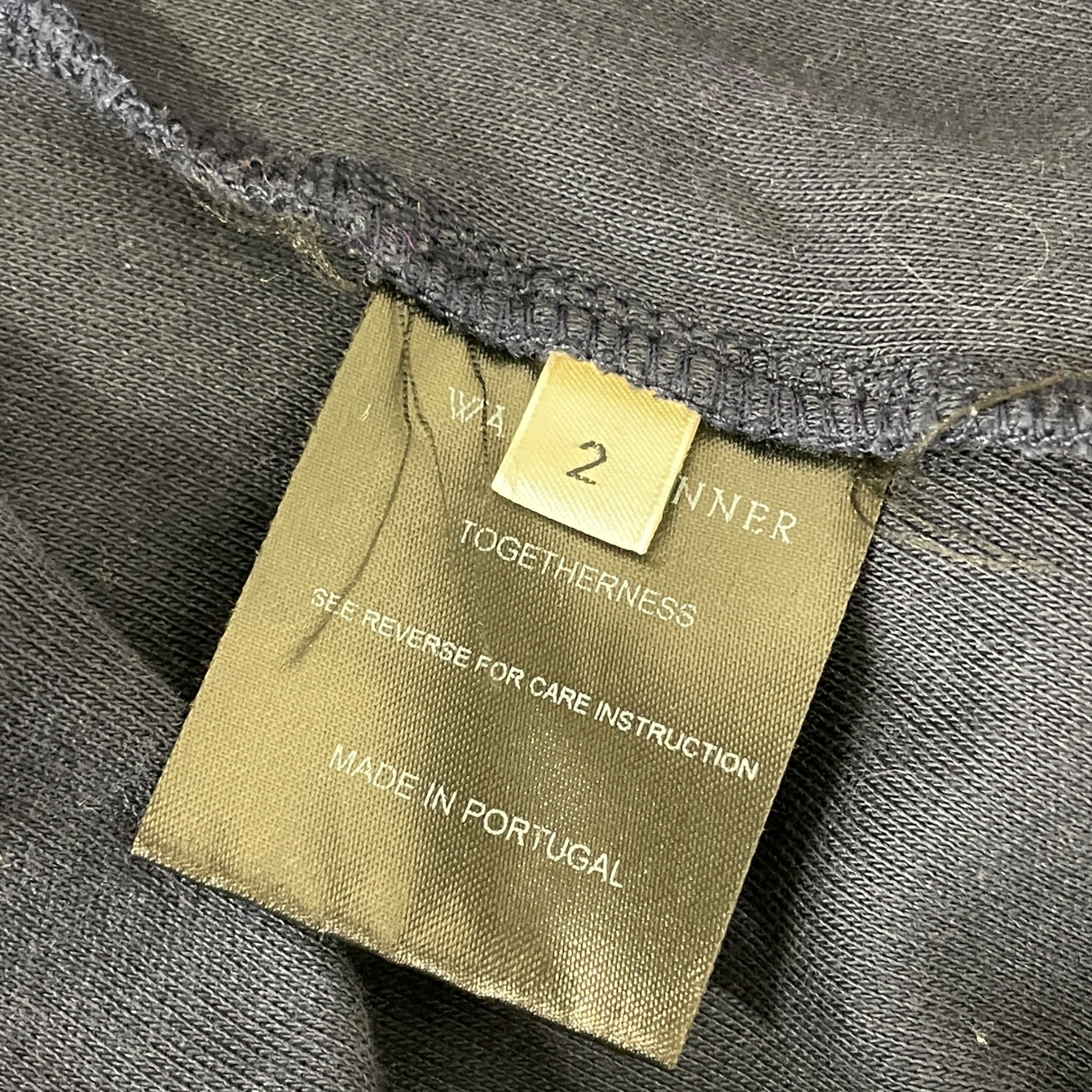 WALES BONNER/Track Jkt/2/Cotton/NVY/1/4 zip, org on chest view 4