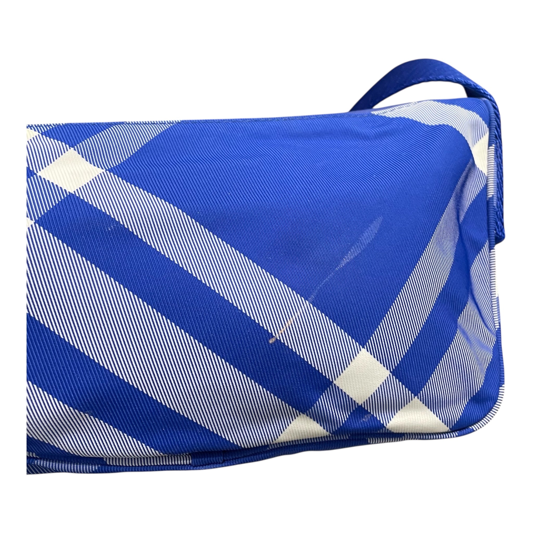 BURBERRY LONDON/Cross Body Bag/Plaid/BLU/BLUE BURBERRY CHECK SLV ZIP view 6