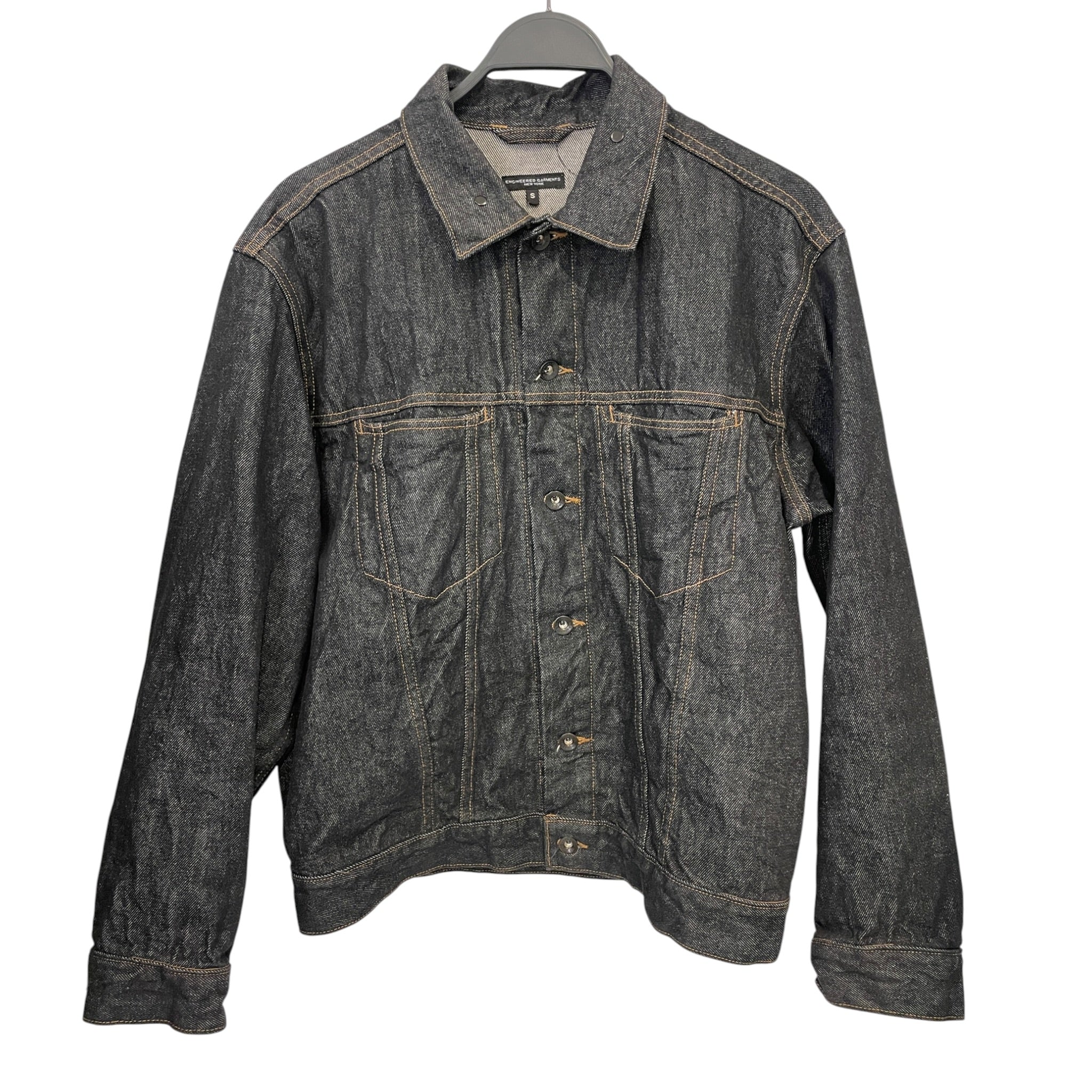 Engineered Garments/Denim Jkt/S/Denim/BLK/2 chest pckt view 1