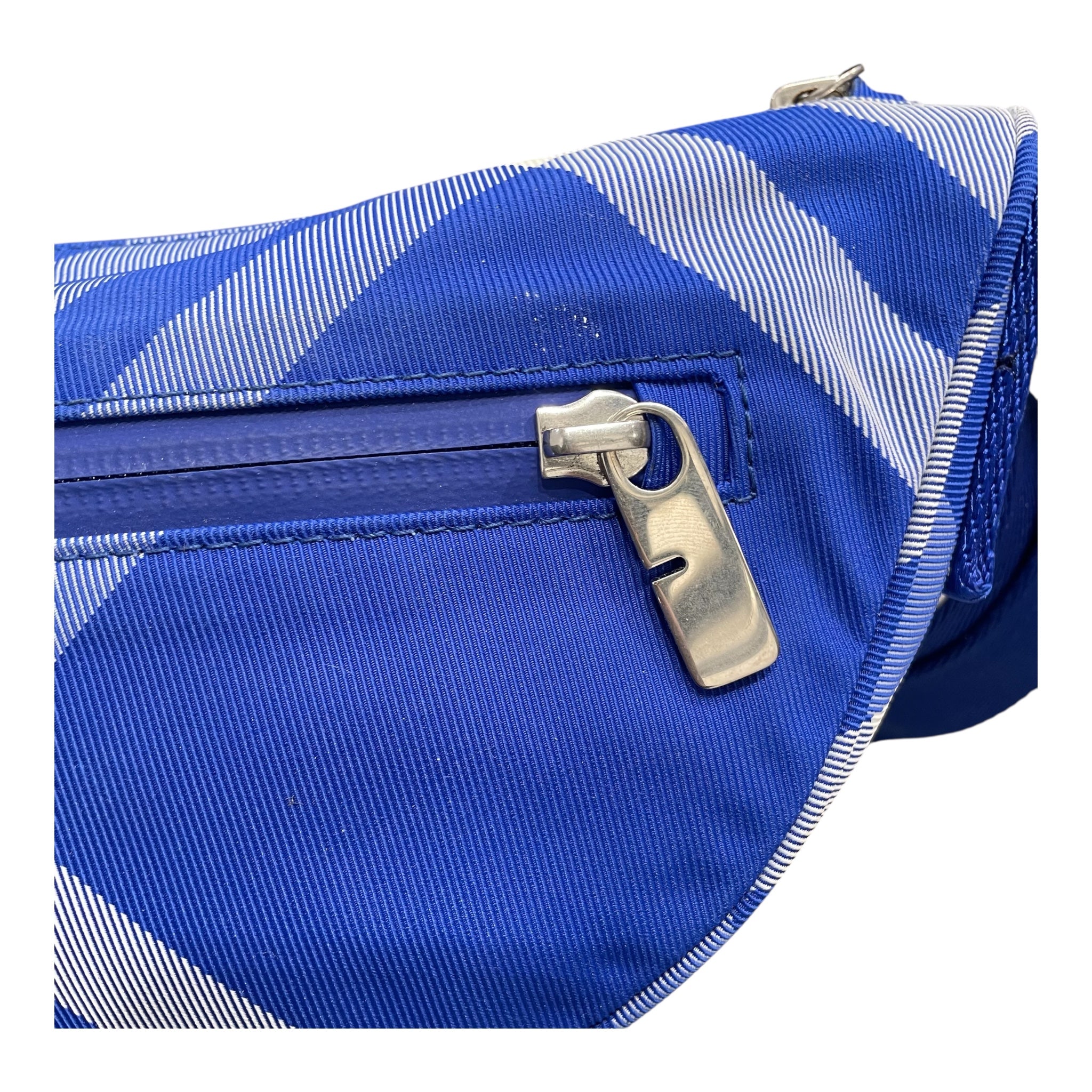 BURBERRY LONDON/Cross Body Bag/Plaid/BLU/BLUE BURBERRY CHECK SLV ZIP view 7