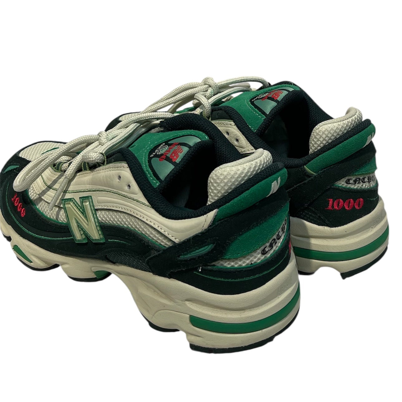 NEW BALANCE/Low-Sneakers/US 10.5/Suede/GRN/New Balance x Concepts 1000 view 2
