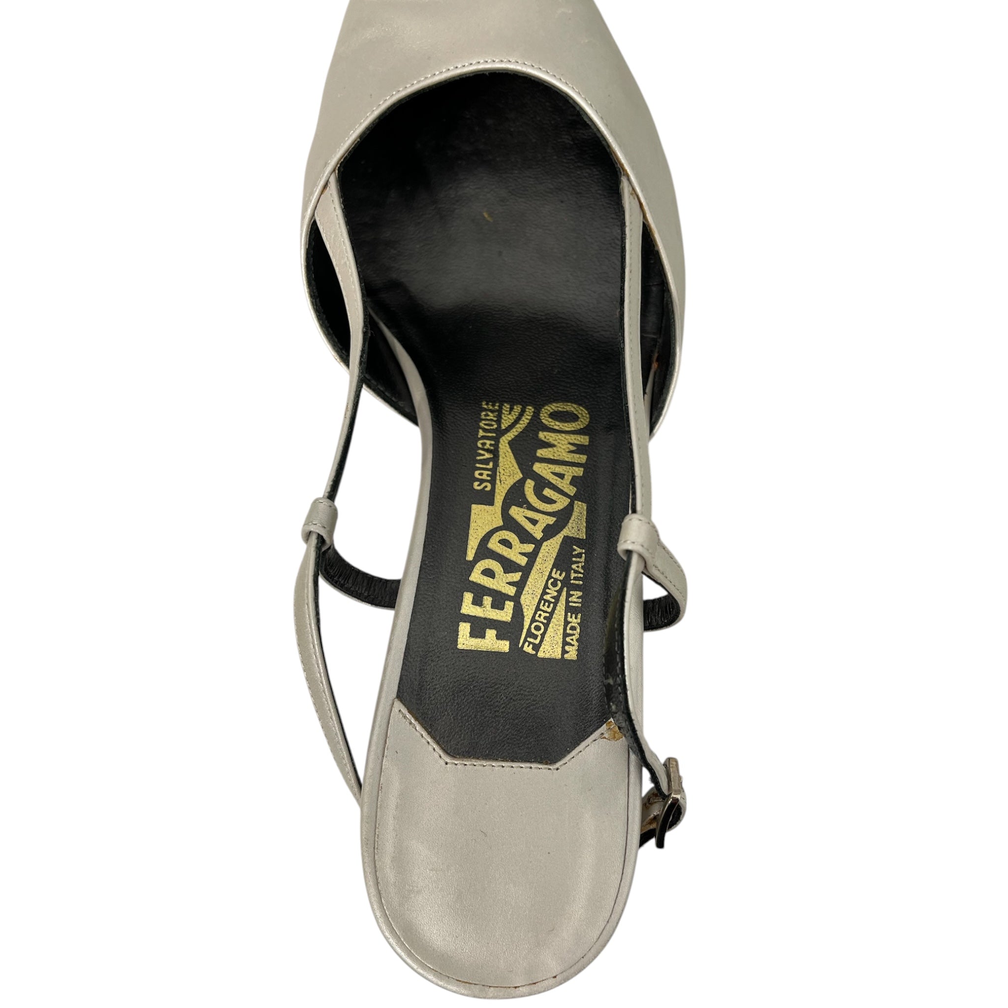 Salvatore Ferragamo/Heels/US 6.5/Leather/SLV/SLINGBACK STRAP HEEL view 4
