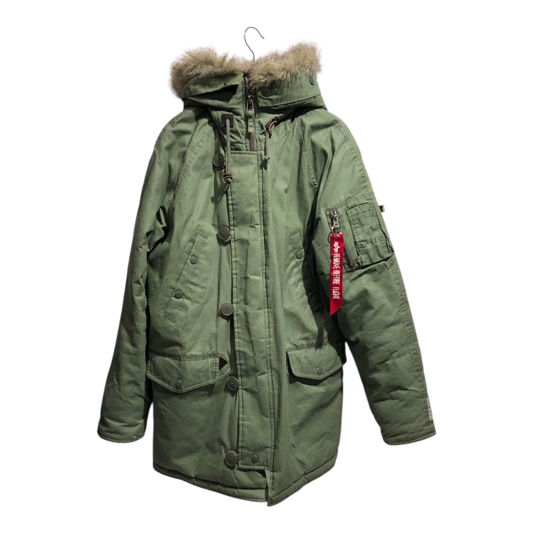 ALPHA INDUSTRIES/Flight Jkt/M/Polyester/GRN/ view 1