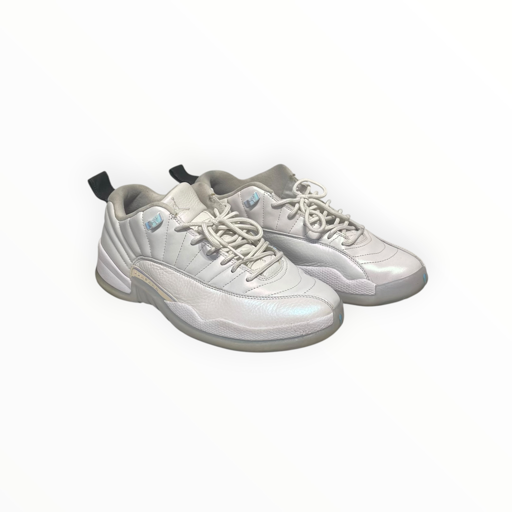 NIKE/AIR JORDAN 12 RETRO LOW EASTER/Low-Sneakers/US 9.5/Leather/WHT/DB0733-190 view 1
