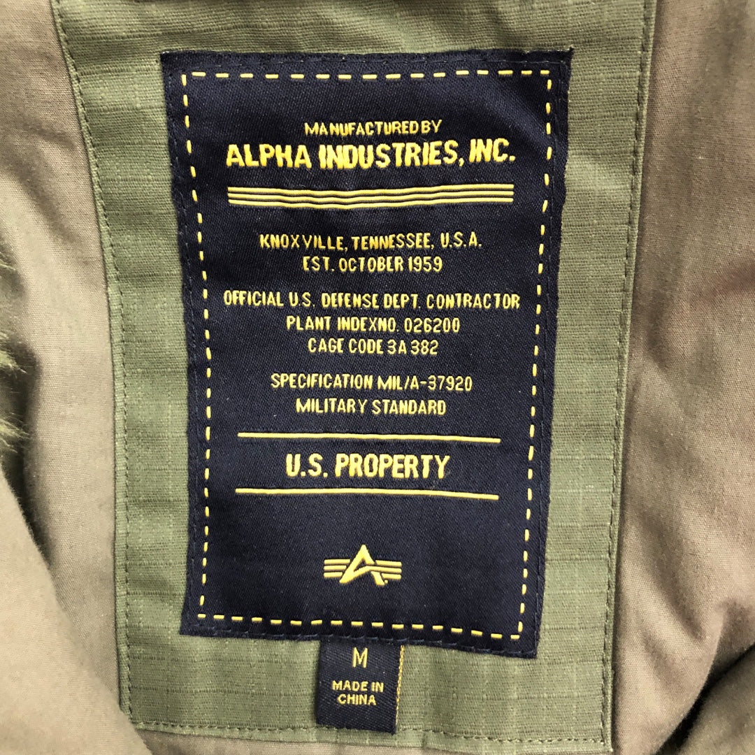 ALPHA INDUSTRIES/Flight Jkt/M/Polyester/GRN/ view 3
