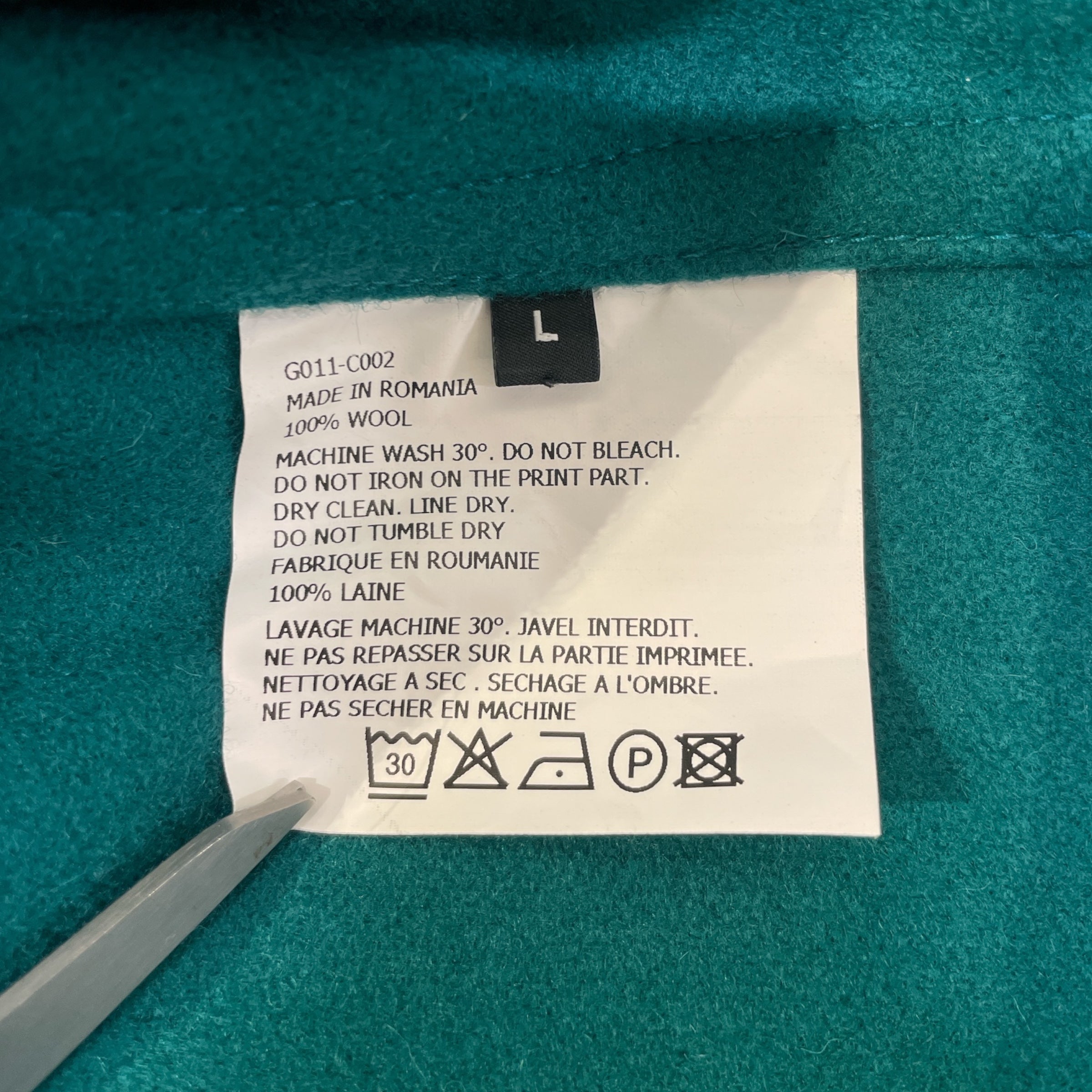 Gosha Rubchinskiy/Jacket/L/Wool/BLU/ view 4