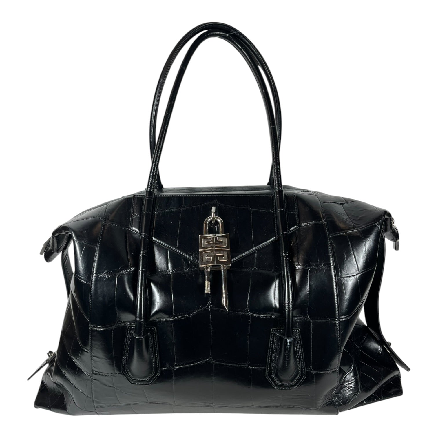 GIVENCHY/Luggage/Leather/BLK/Antigona Soft Lock Crocodile view 1