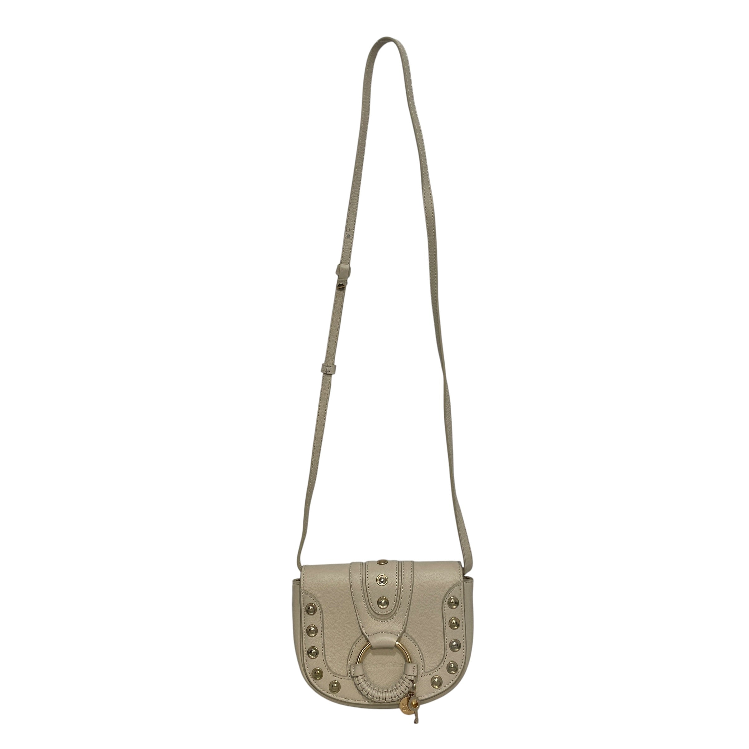 SEE BY CHLOE/Cross Body Bag/Leather/WHT/Braided lether crossbody bag view 1