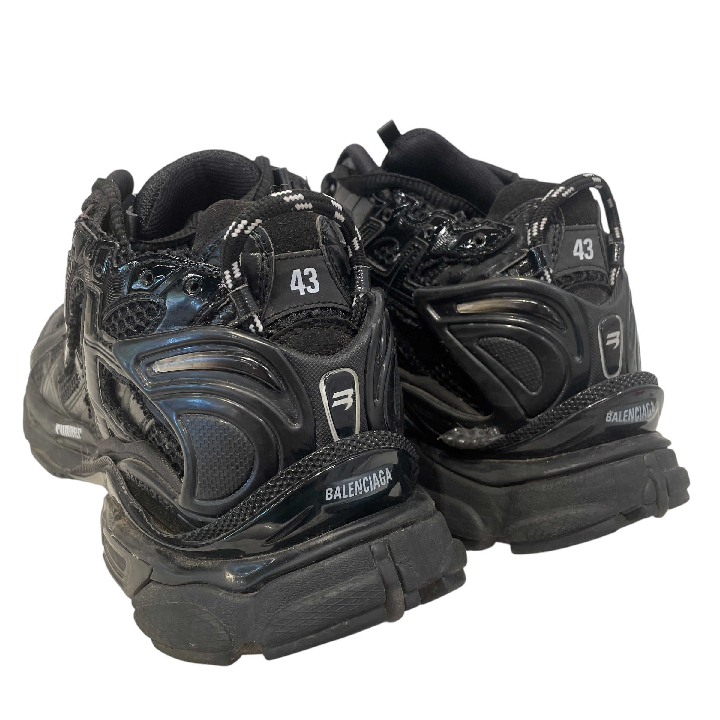 BALENCIAGA/Low-Sneakers/US 10/BLK/Runner view 2