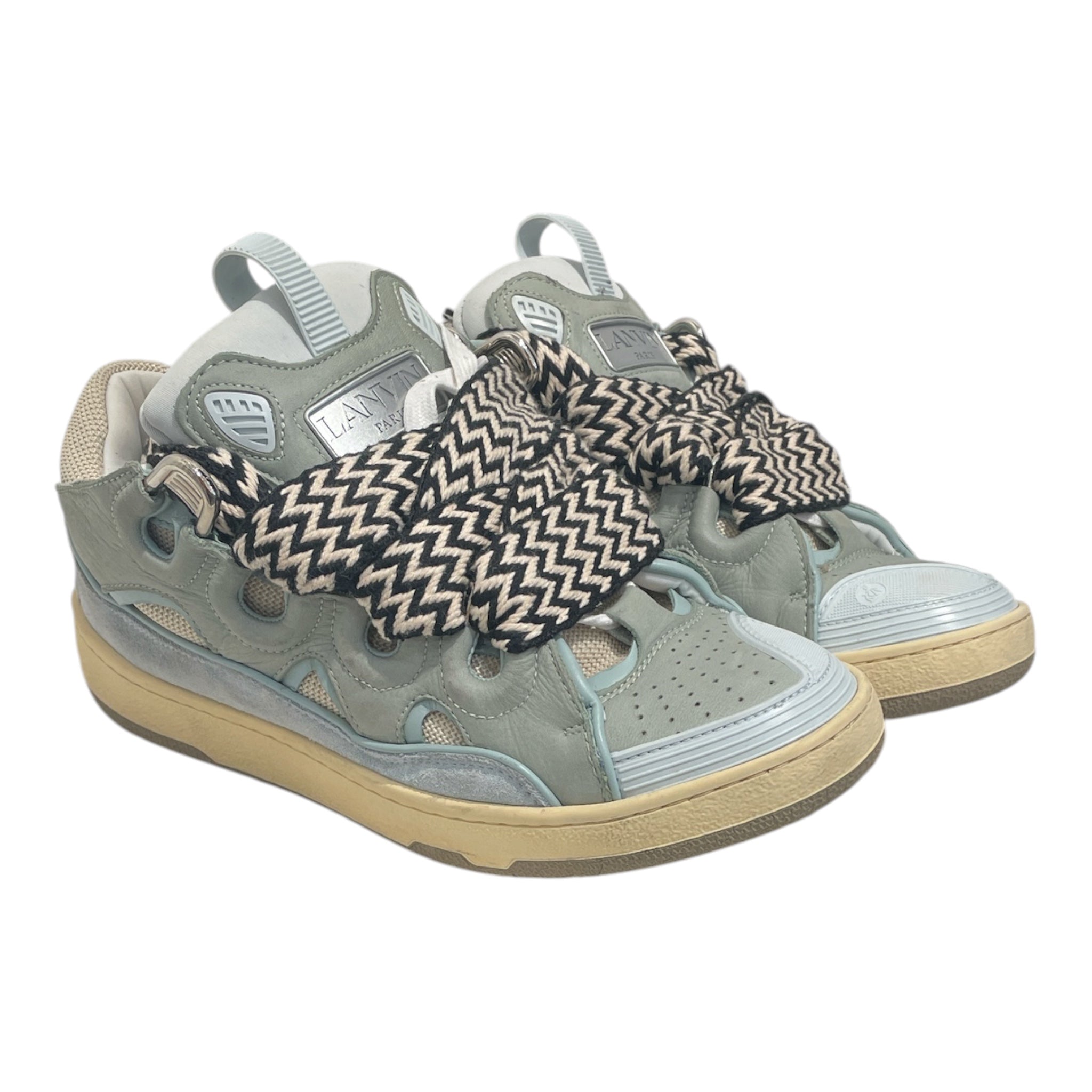 LANVIN/Low-Sneakers/EU 39/Cotton/GRN/CURB SNEAKER view 1