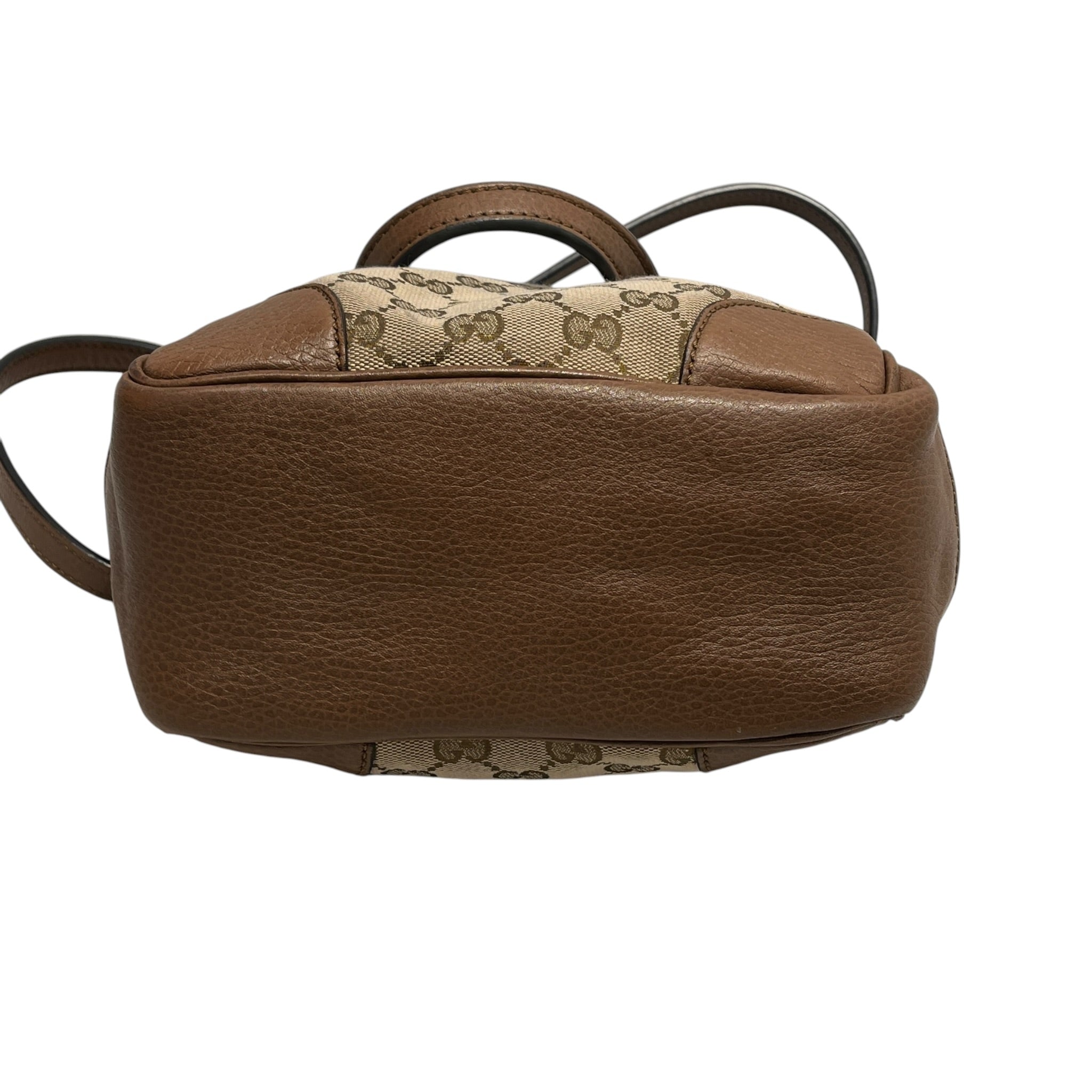 GUCCI/Hand Bag/Monogram/Leather/BRW/bree gg with crossbody strap view 3