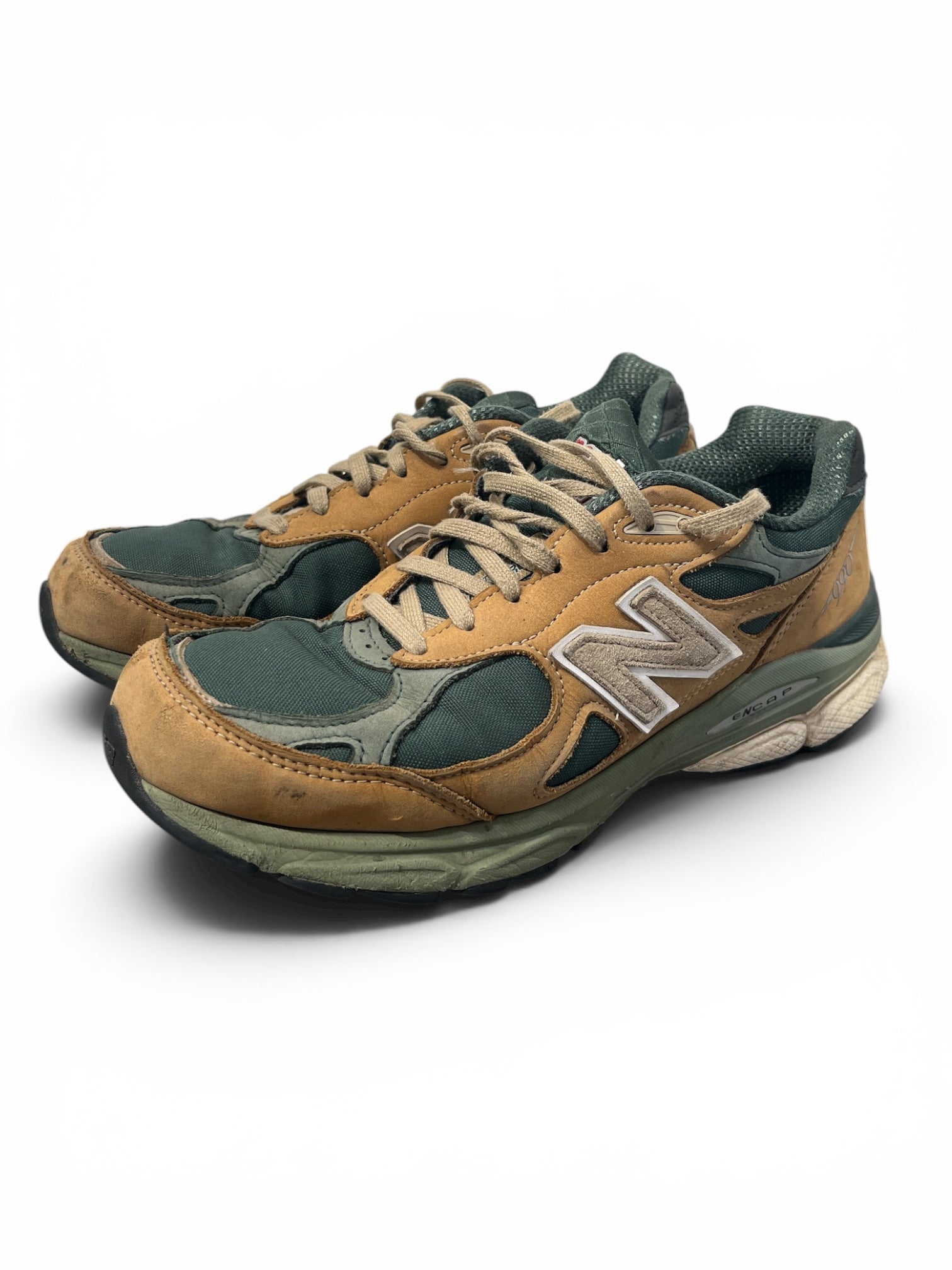 NEW BALANCE/Low-Sneakers/US 8.5/Cotton/GRN/99OV3 TEDDY SANTIS TAN GREEN view 1