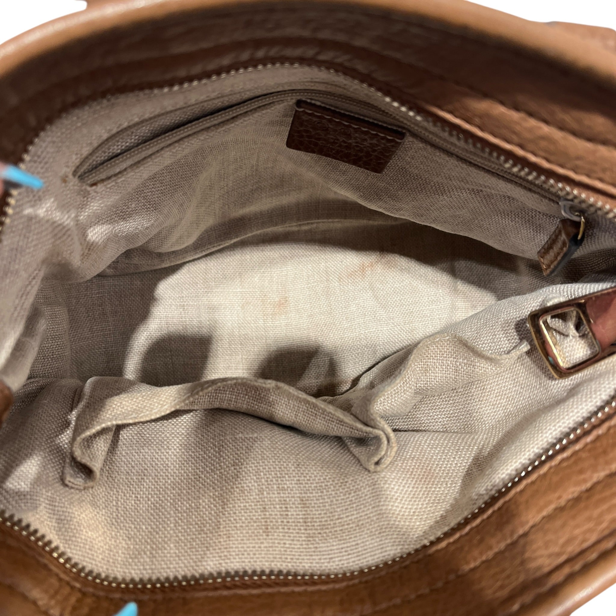 GUCCI/Hand Bag/Monogram/Leather/BRW/bree gg with crossbody strap view 4