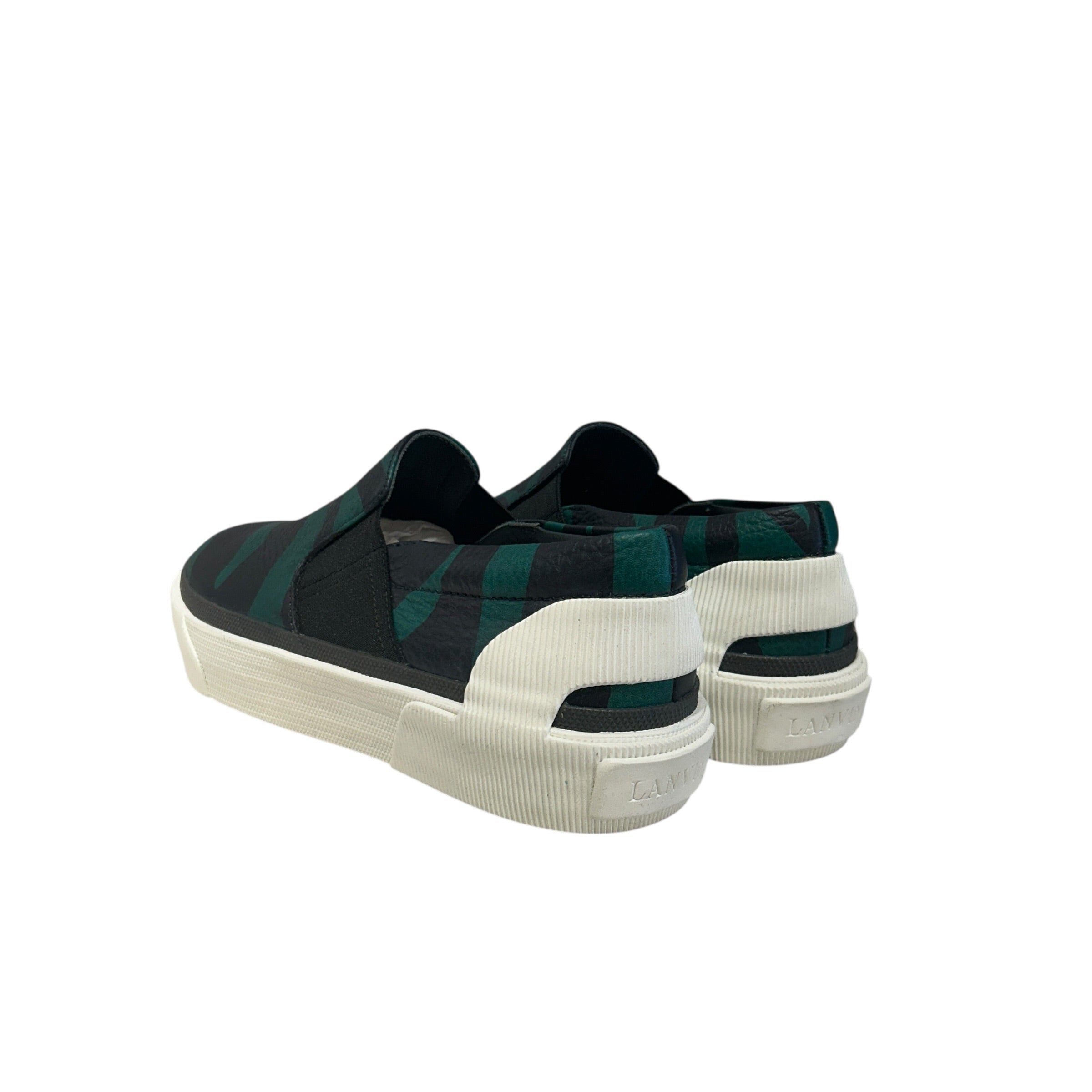 LANVIN/Low-Sneakers/US 7/Animal Pattern/GRN/slip on zebra view 2