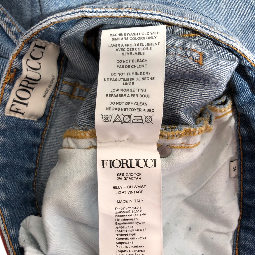FIORUCCI/Wide Leg Pants/28/Cotton/BLU/LONG FLARE WIDE LEG view 4