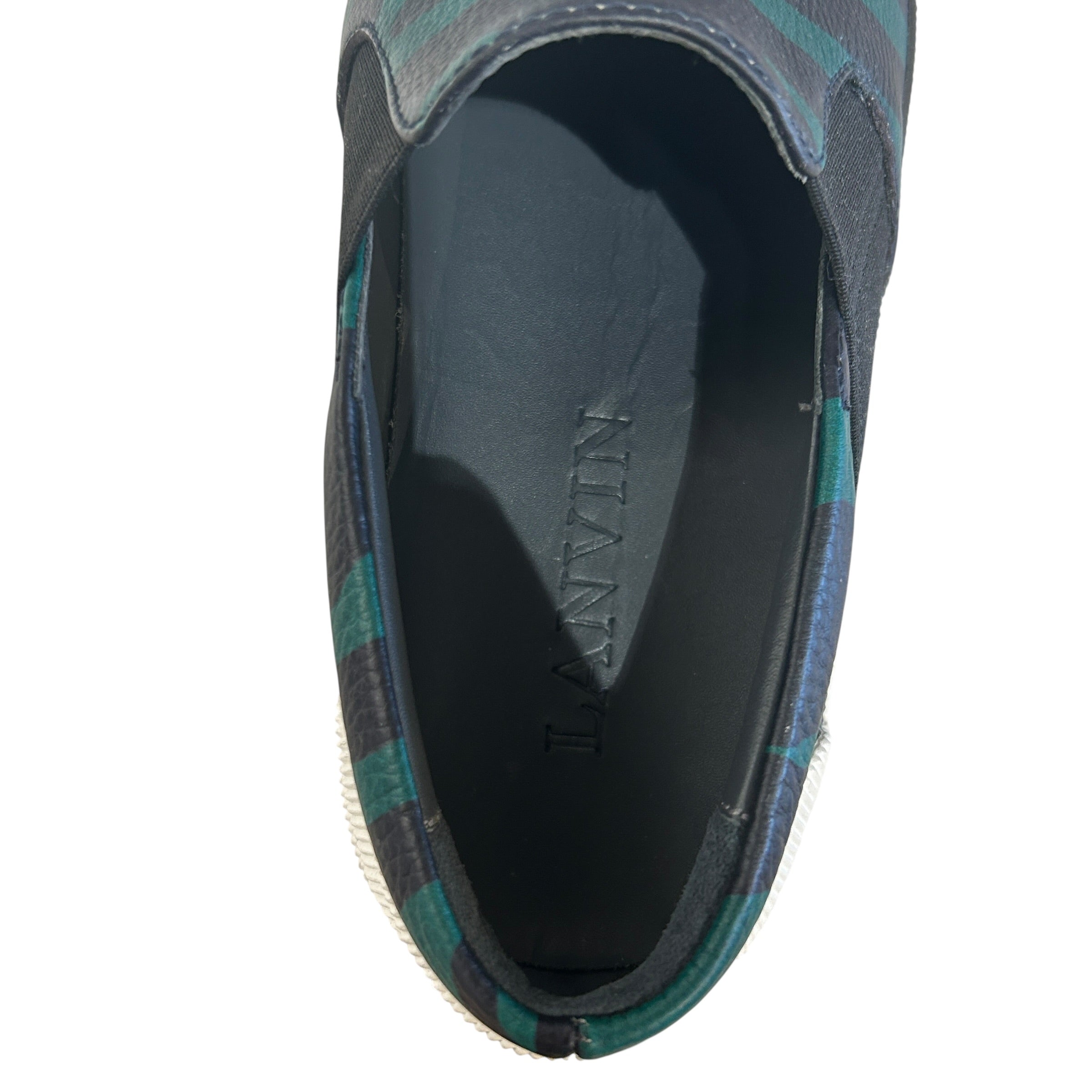 LANVIN/Low-Sneakers/US 7/Animal Pattern/GRN/slip on zebra view 3