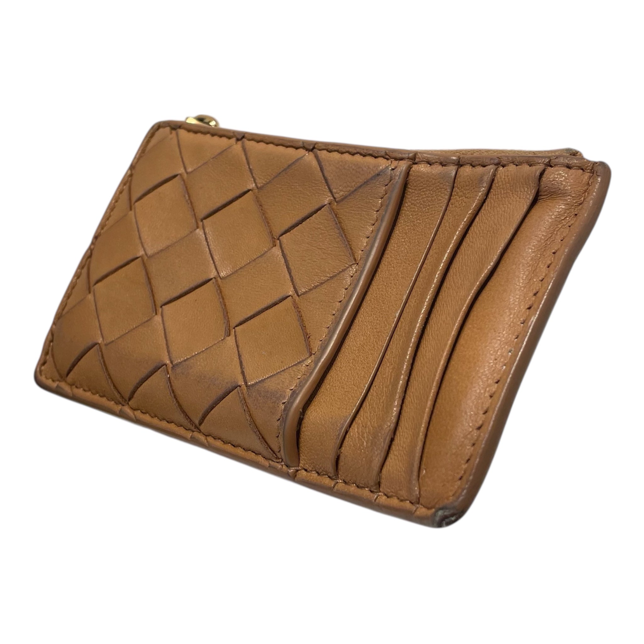 BOTTEGA VENETA/Wallet/Leather/CML/ZIPPED CALFSKIN CARAMEL view 1
