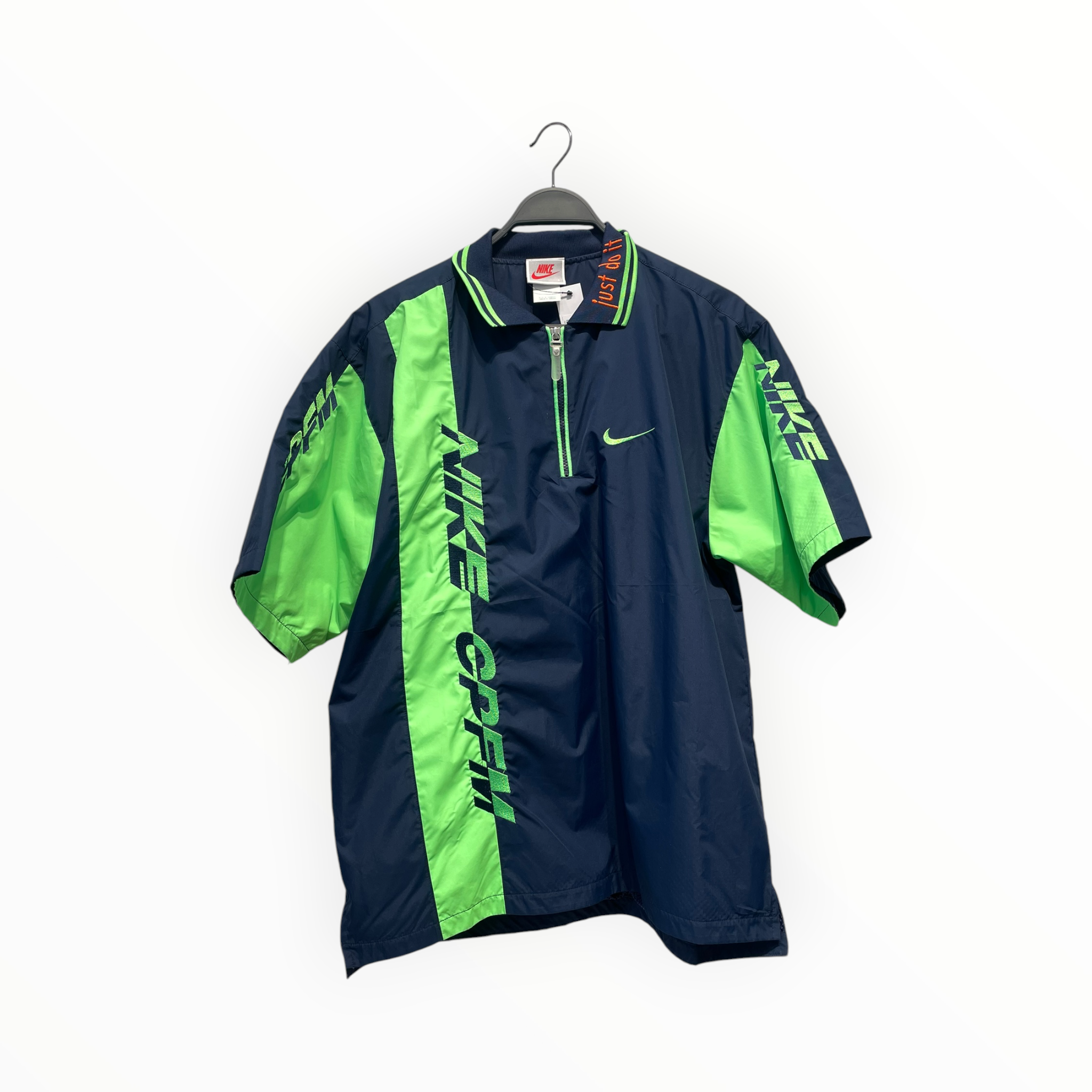 NIKE/CACTUS PLANT FLEA MARKET/3|4S Cut & Sew/S/Polyester/BLU/NIKE X CPFM POLO ZIP view 1