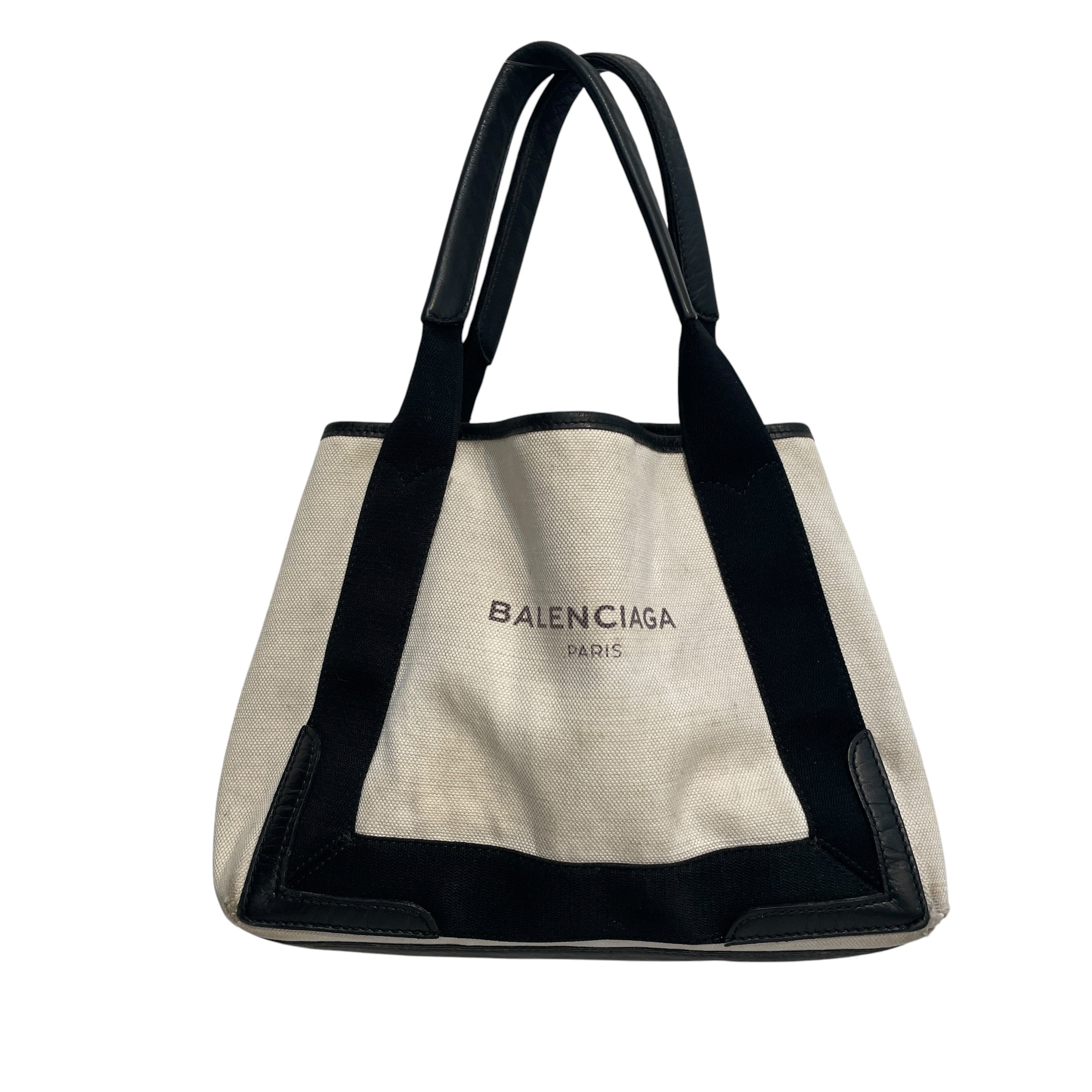 BALENCIAGA/Tote Bag/Cotton/WHT/Small Cabas Tote view 1