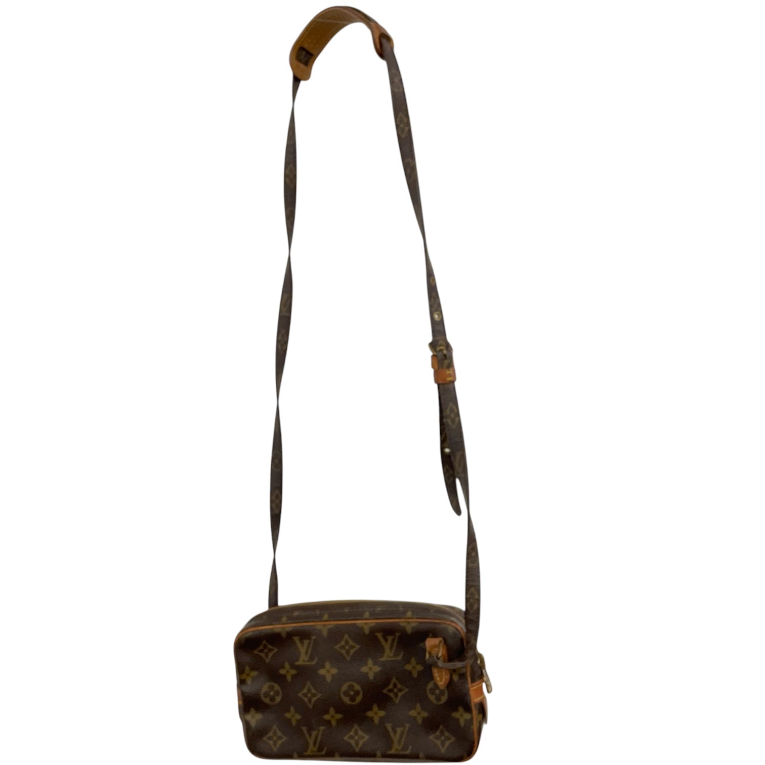 LOUIS VUITTON/Cross Body Bag/Leather/BRW/Pochette Marly Bandouliere view 1