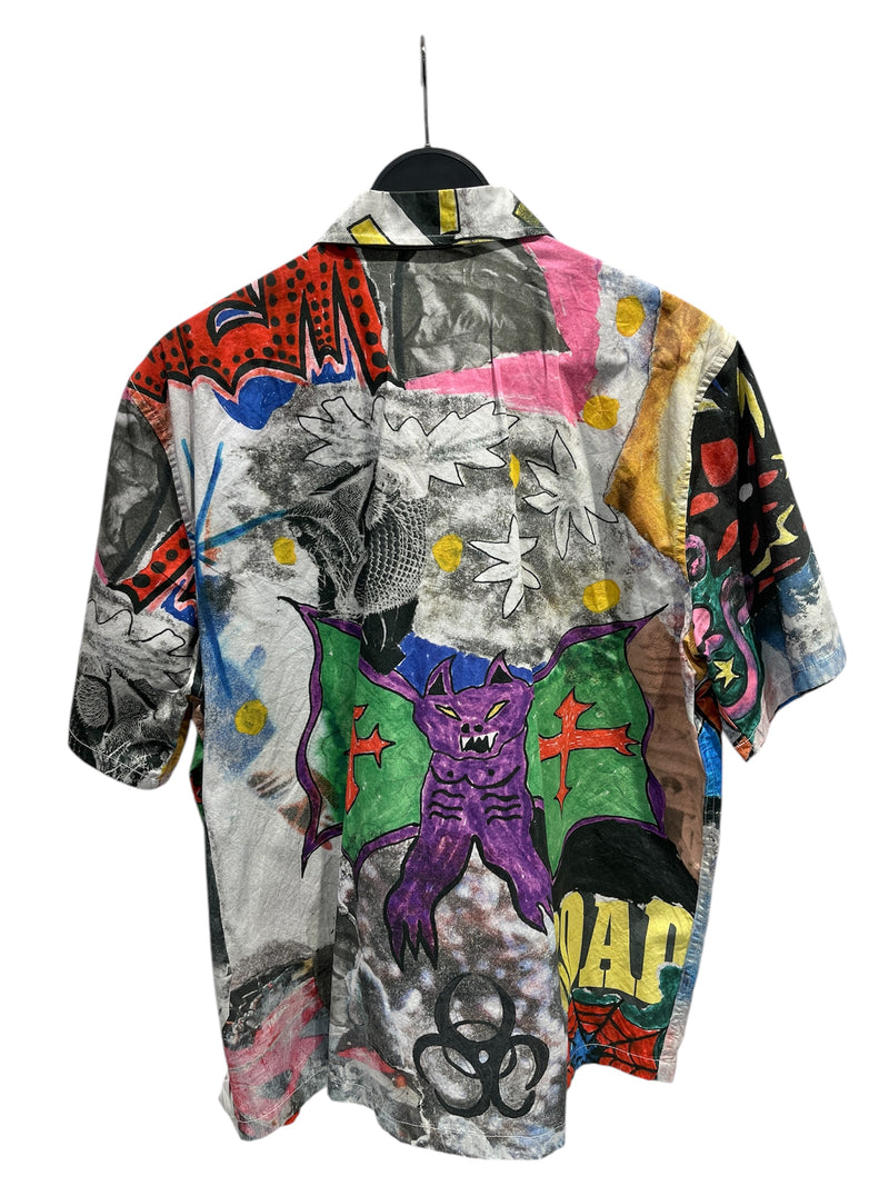 OUR LEGACY/SS Shirt/48/Cotton/MLT/All Over Print/GRAFITTI