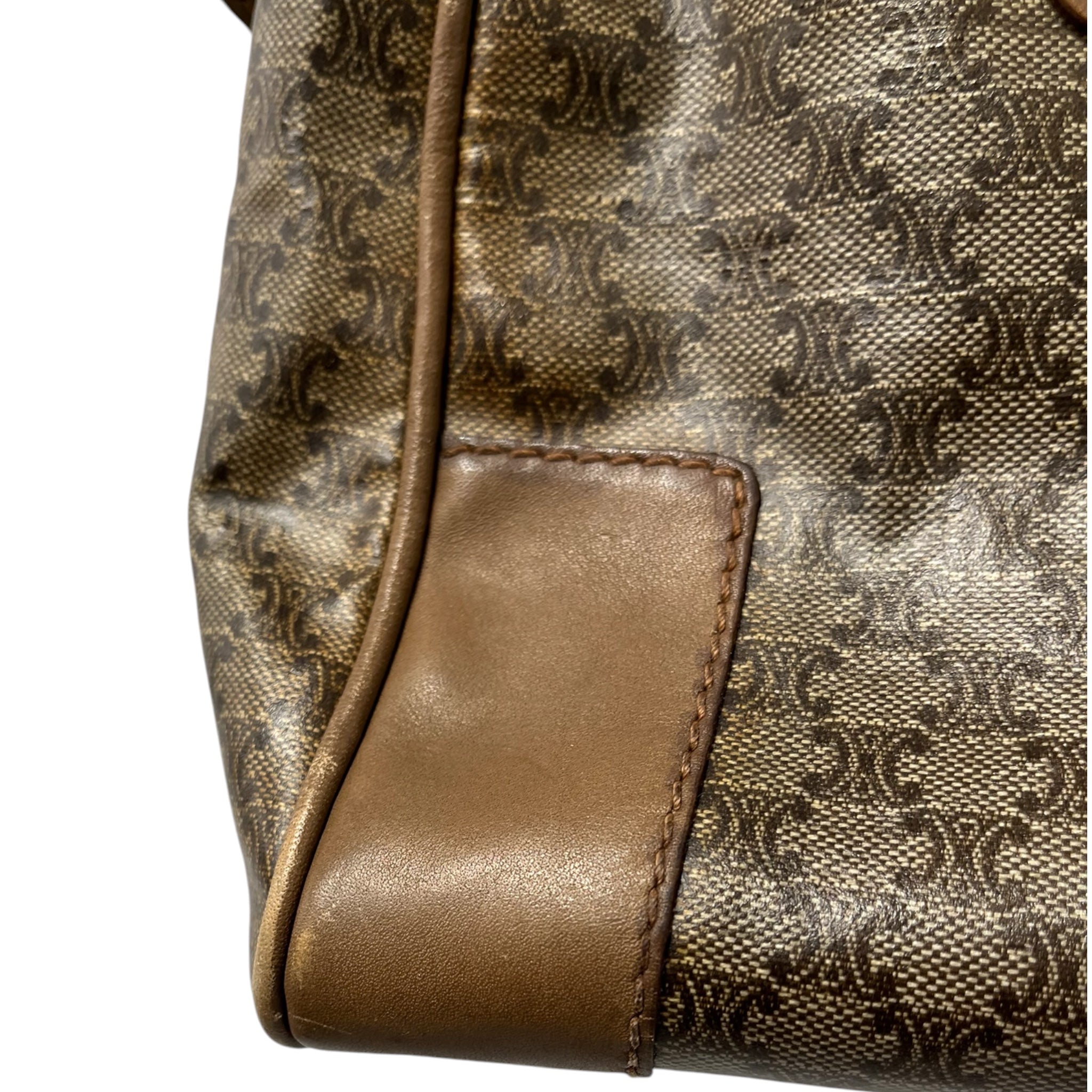 CELINE/Hand Bag/Monogram/Leather/KHK/CANVAS MACADAM MINI BOSTON view 8