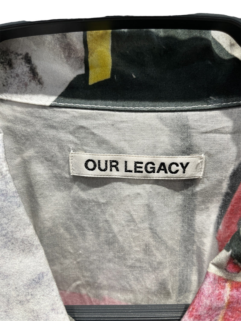 OUR LEGACY/SS Shirt/48/Cotton/MLT/All Over Print/GRAFITTI