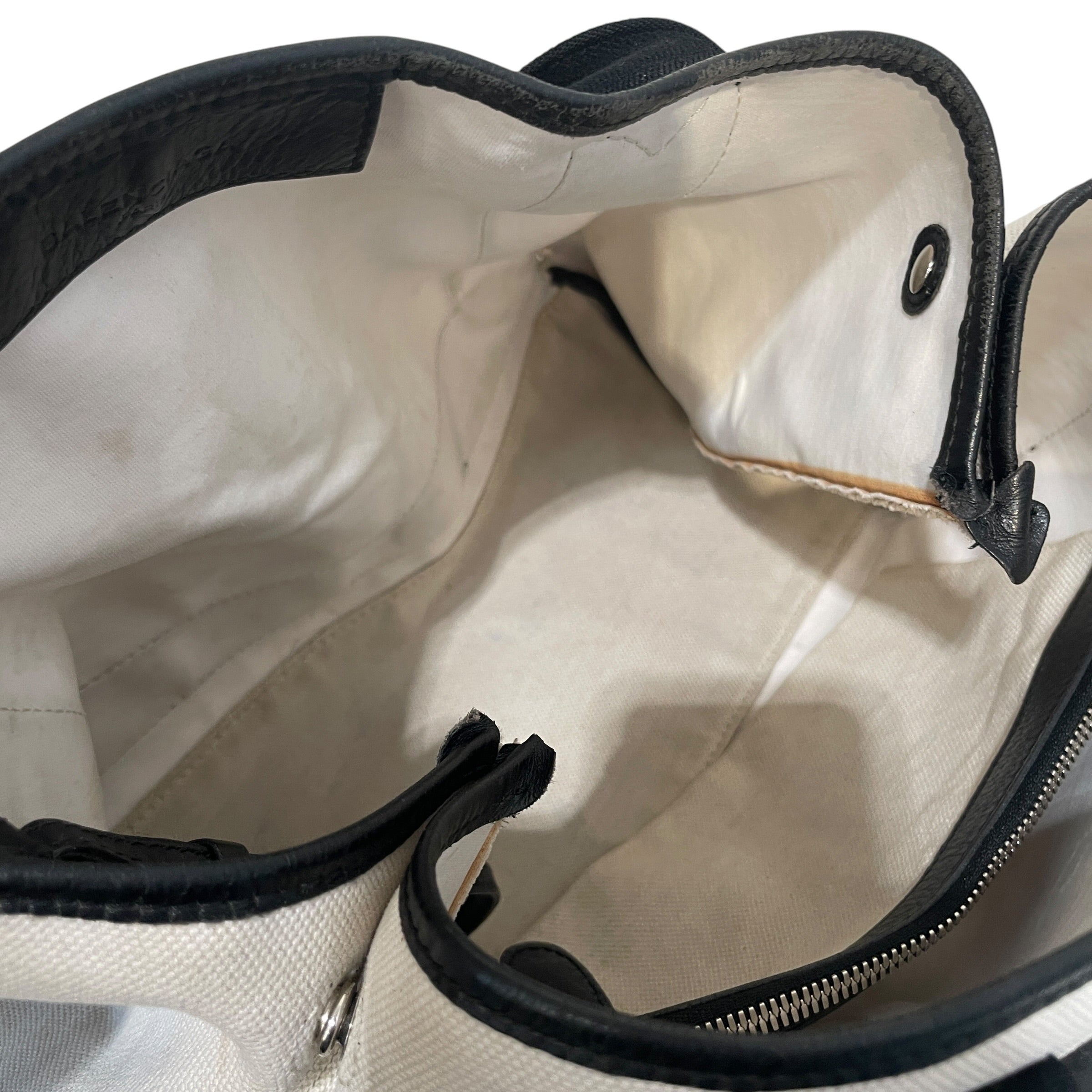 BALENCIAGA/Tote Bag/Cotton/WHT/Small Cabas Tote view 5