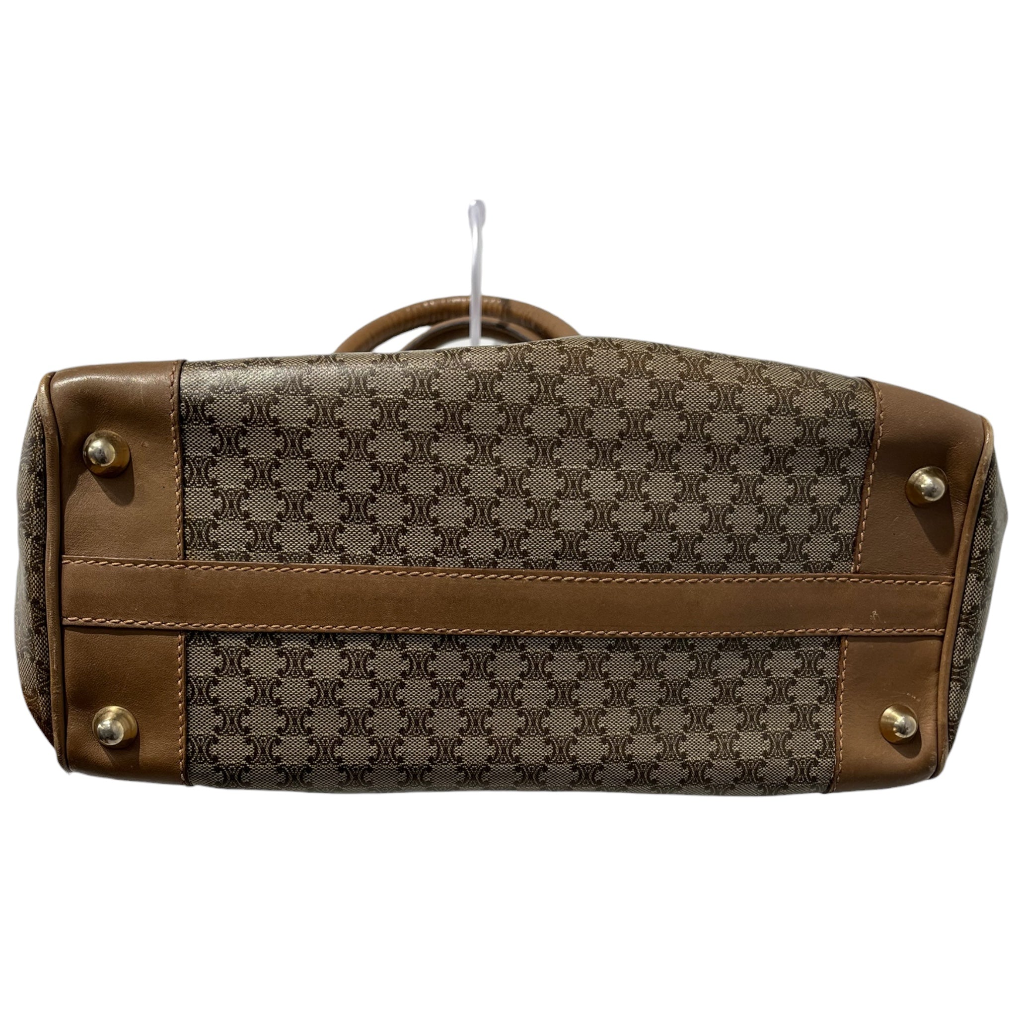 CELINE/Hand Bag/Monogram/Leather/KHK/CANVAS MACADAM MINI BOSTON view 5