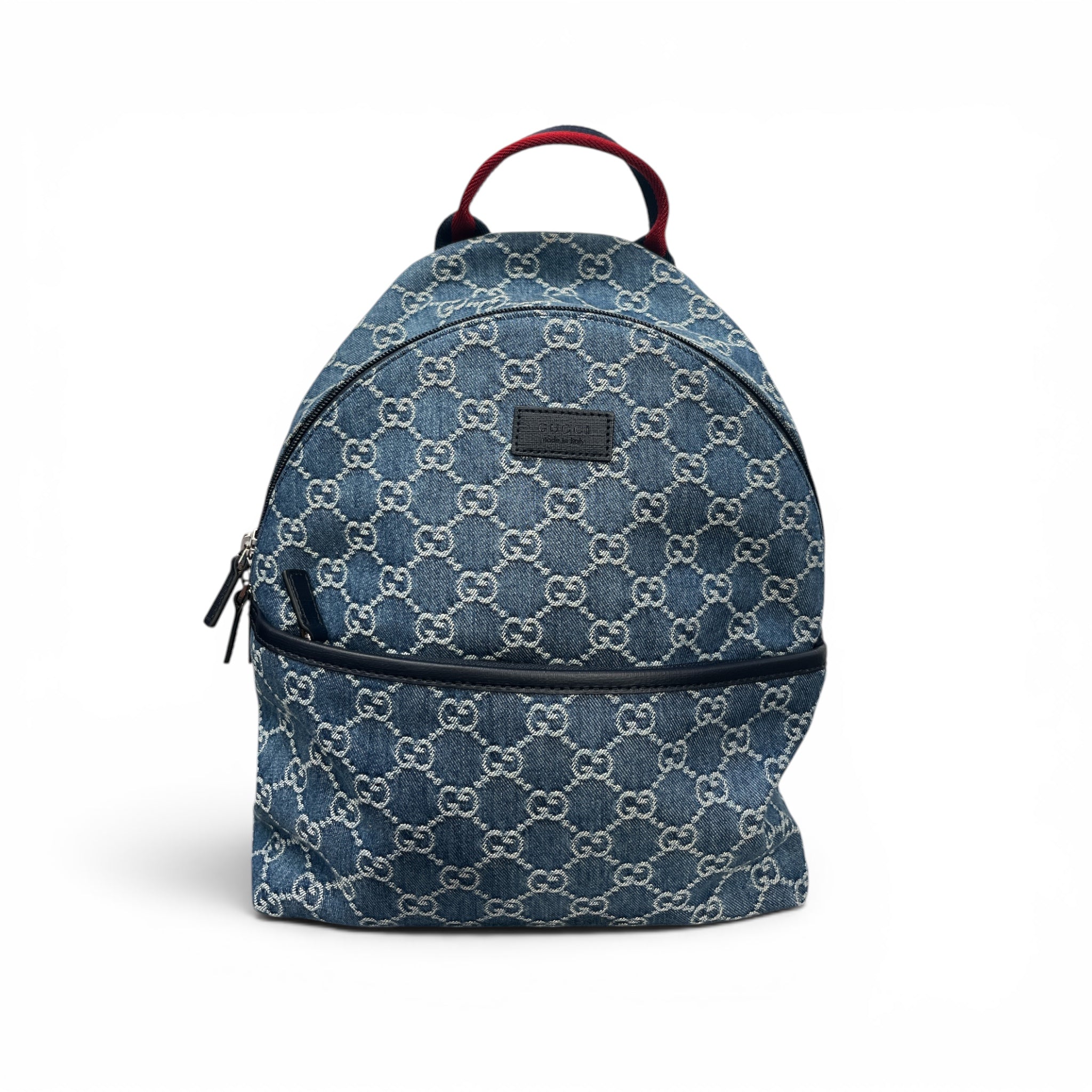 GUCCI/Backpack/Monogram/Denim/IDG/kid's monogram denim backpack view 1