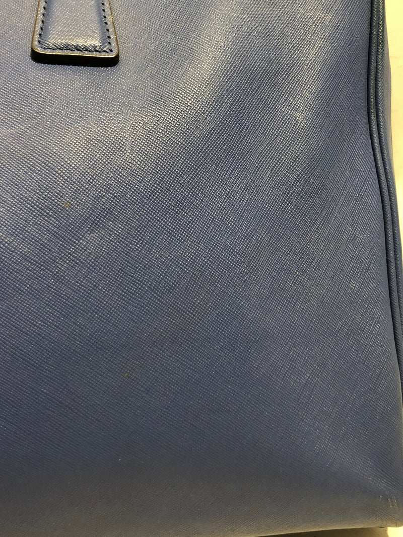 MCM/Briefcase/OS/Leather/BLU/