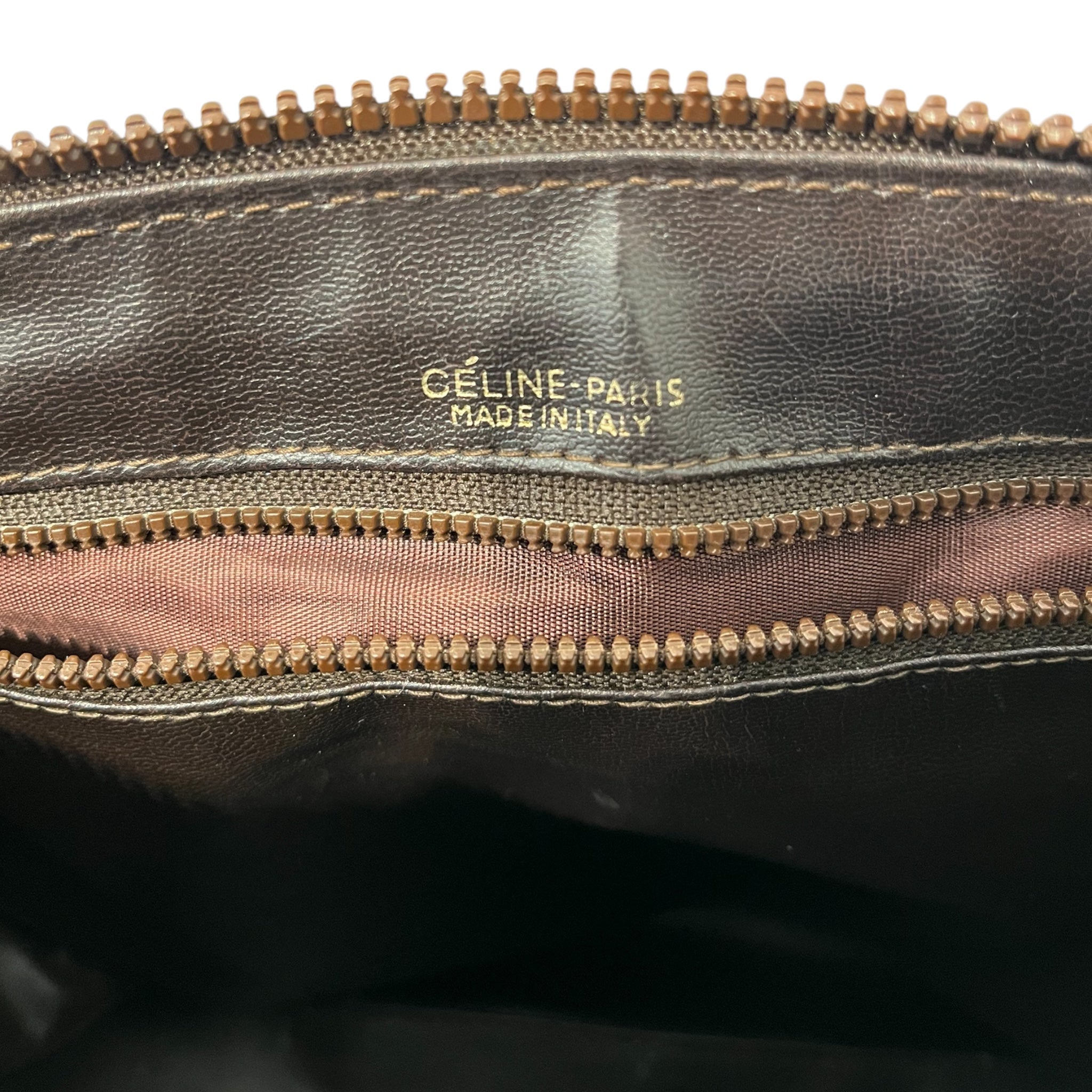 CELINE/Hand Bag/Monogram/Leather/KHK/CANVAS MACADAM MINI BOSTON view 3