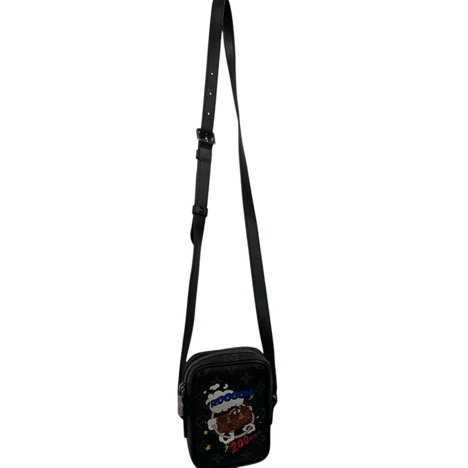 LOUIS VUITTON/Cross Body Bag/Leather/BLK/Danube PPM Trunk Cartoon Bag view 1