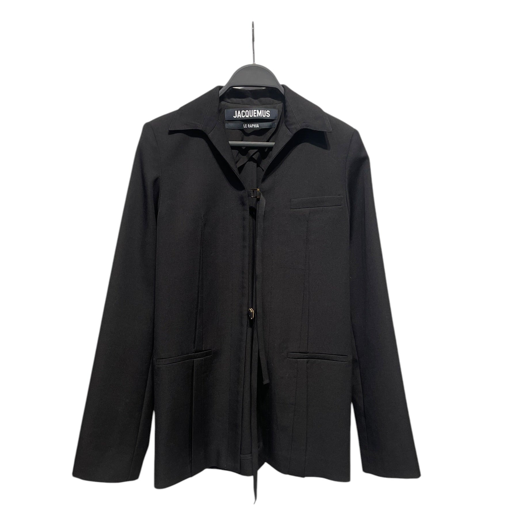 JACQUEMUS/Tailored Jkt/32/Cotton/BLK/ view 1