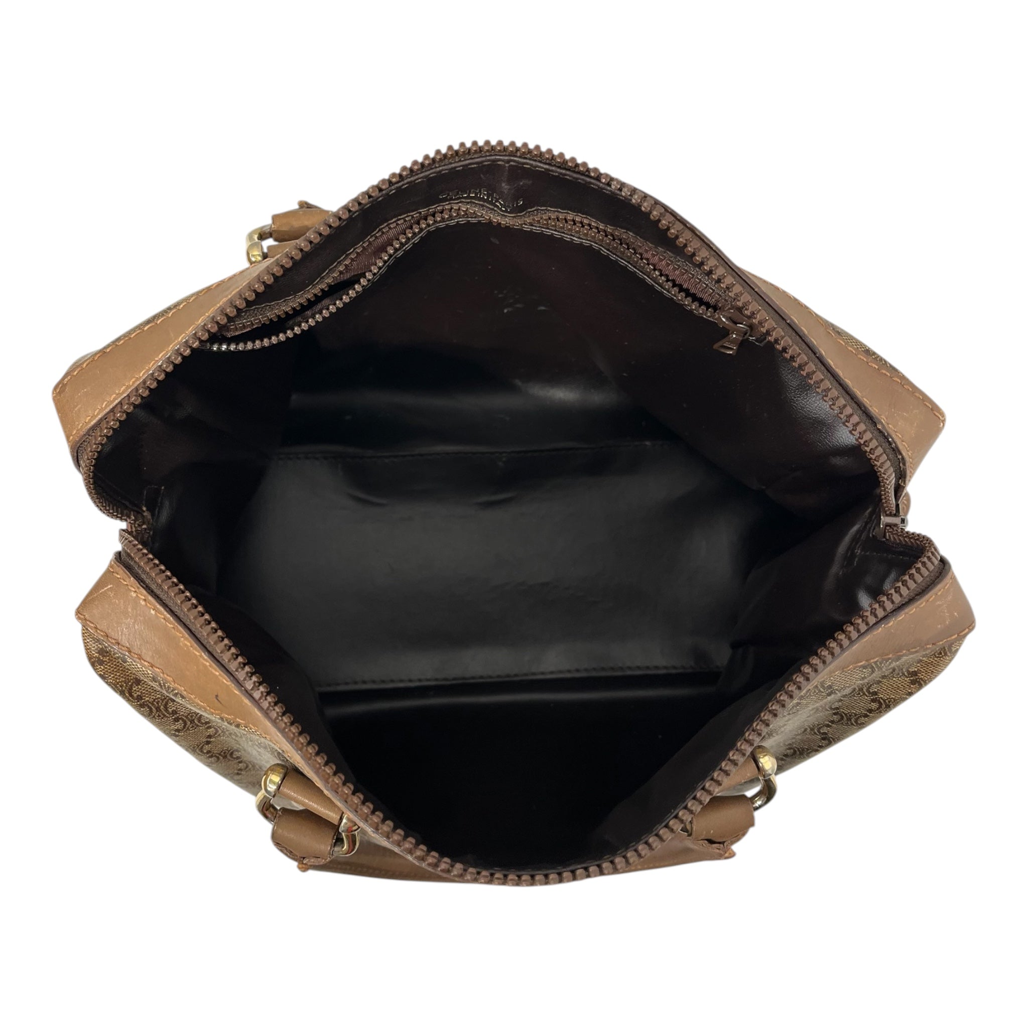 CELINE/Hand Bag/Monogram/Leather/KHK/CANVAS MACADAM MINI BOSTON view 6