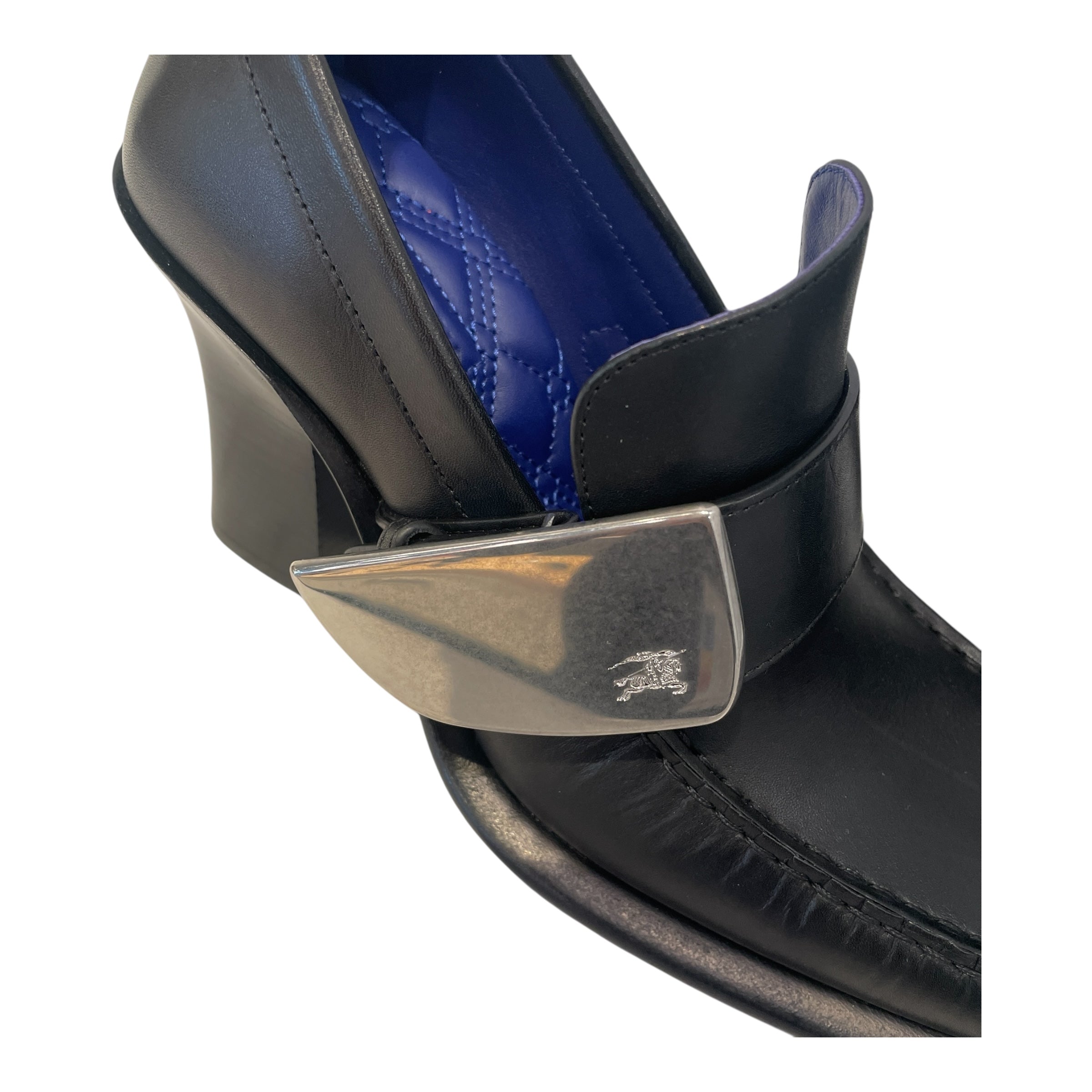 BURBERRY/Heels/EU 37/Leather/BLK/ view 5