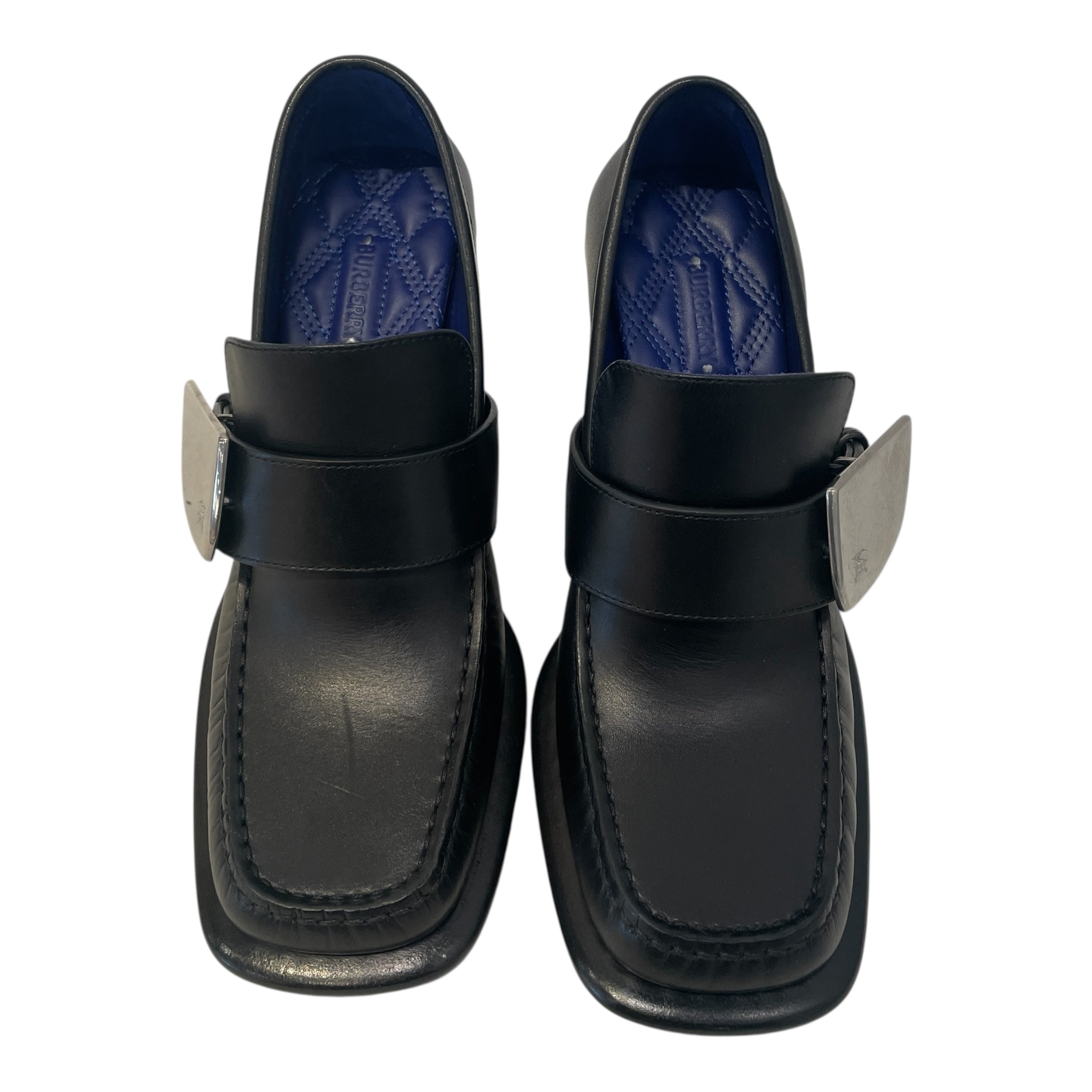 BURBERRY/Heels/EU 37/Leather/BLK/ view 3